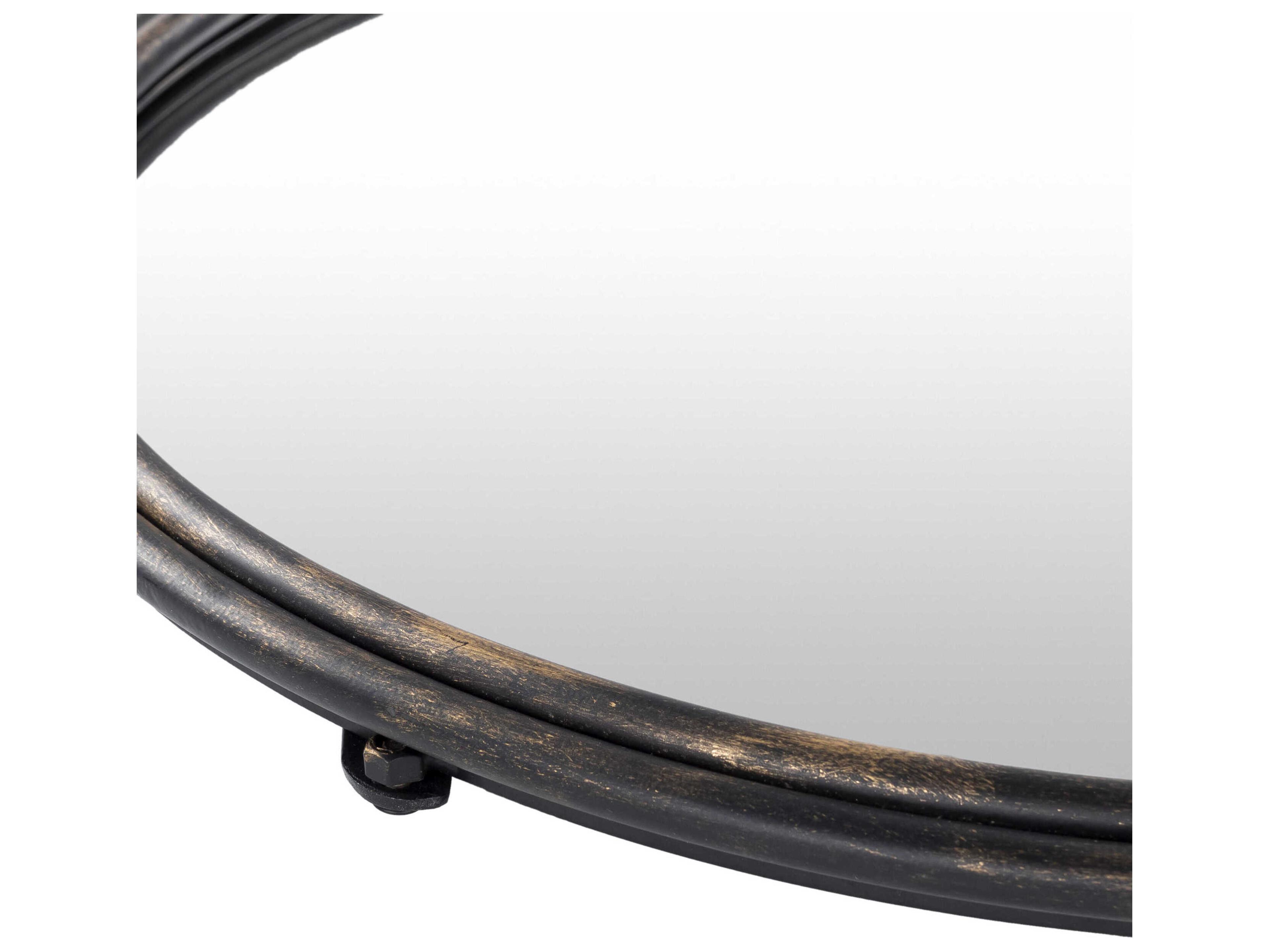 Luxecor Blissful Black Wall Mirror Round