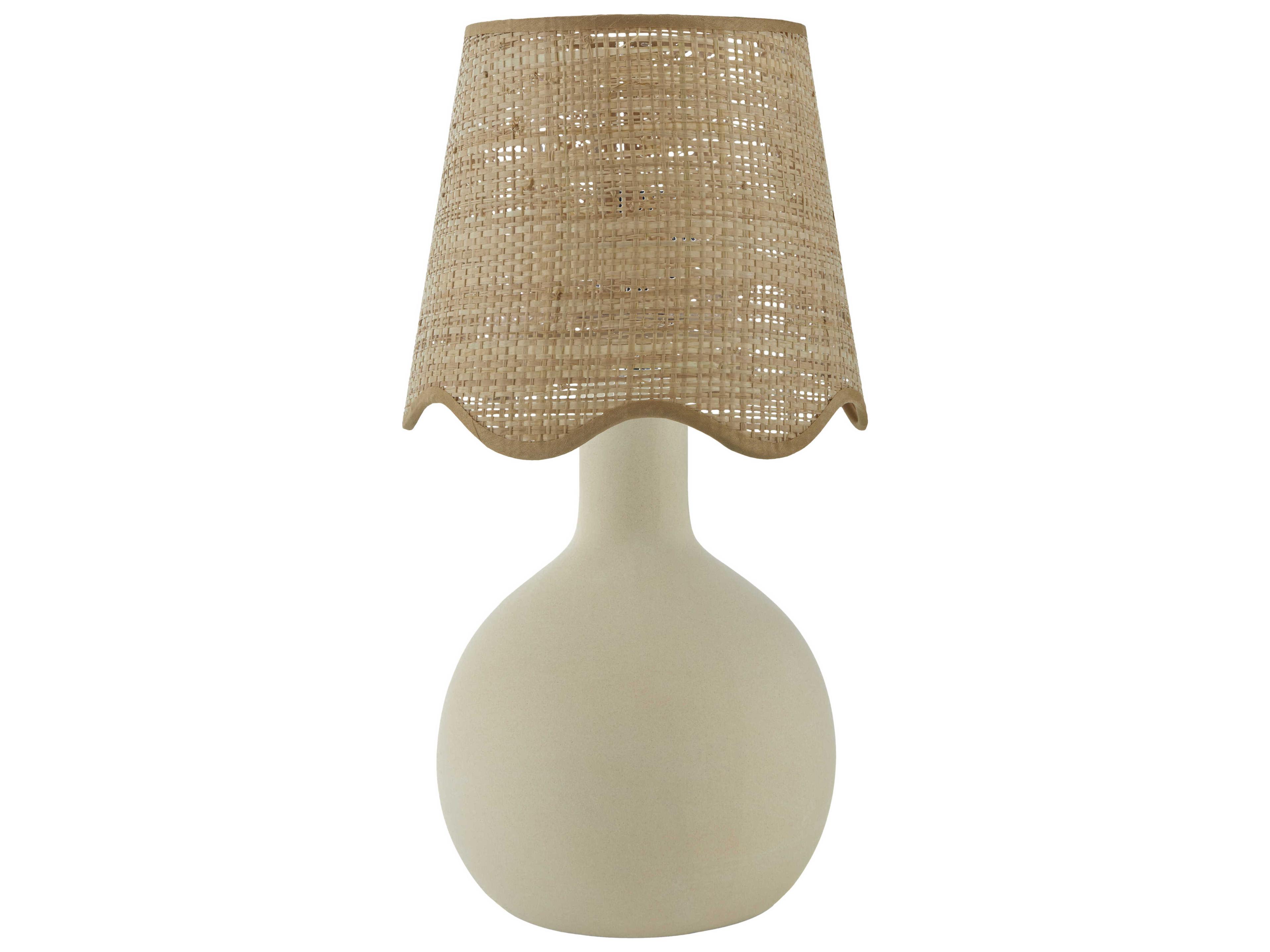 Balbao Cream Off White Table Lamp