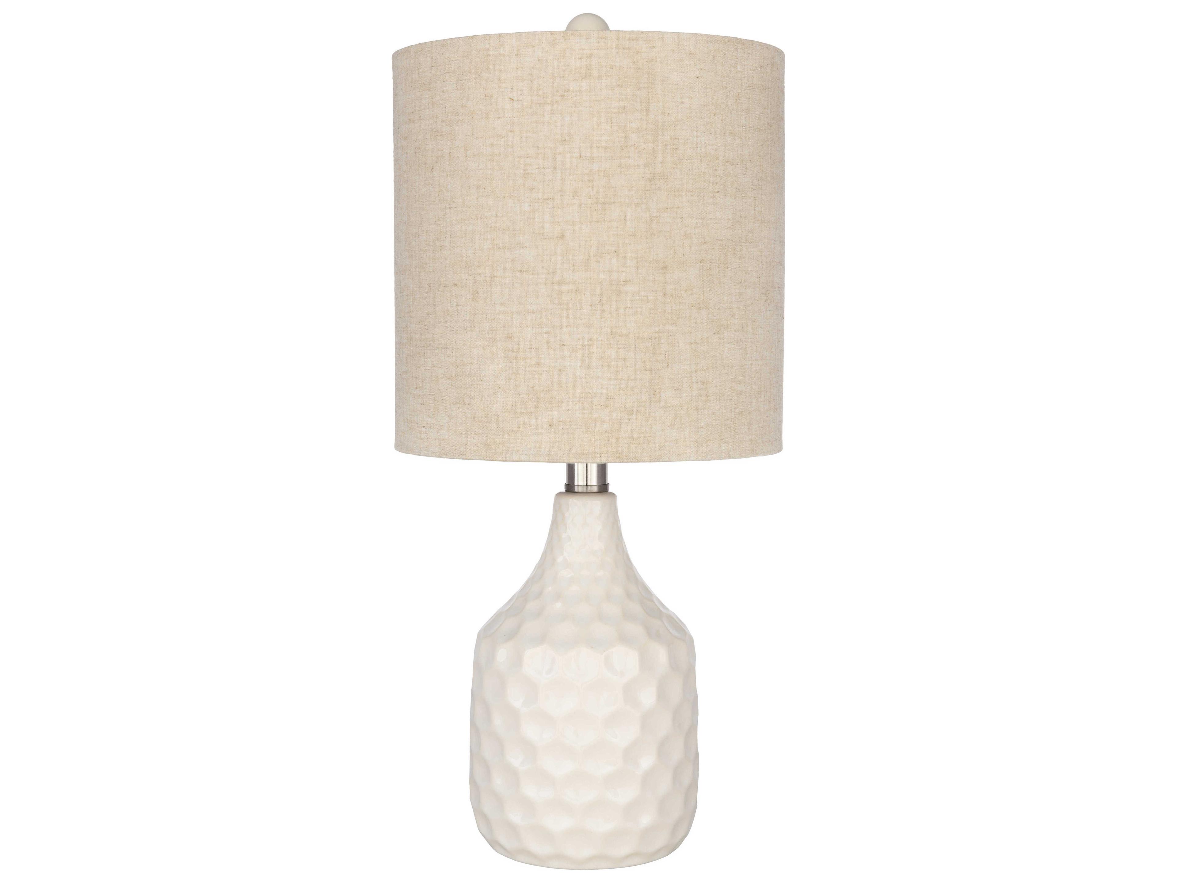 Livabliss by Surya Blakely White Table Lamp