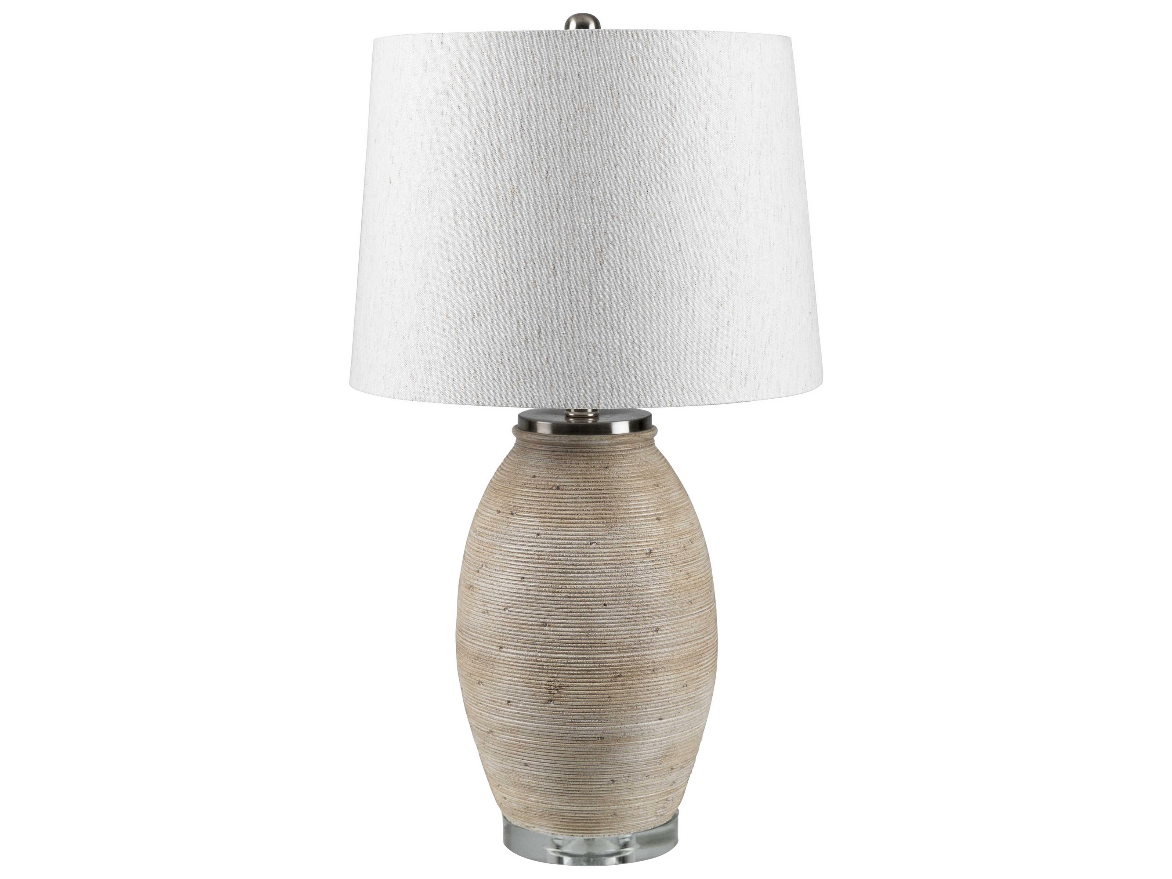 Brillo Beige Brown Buffet Lamp