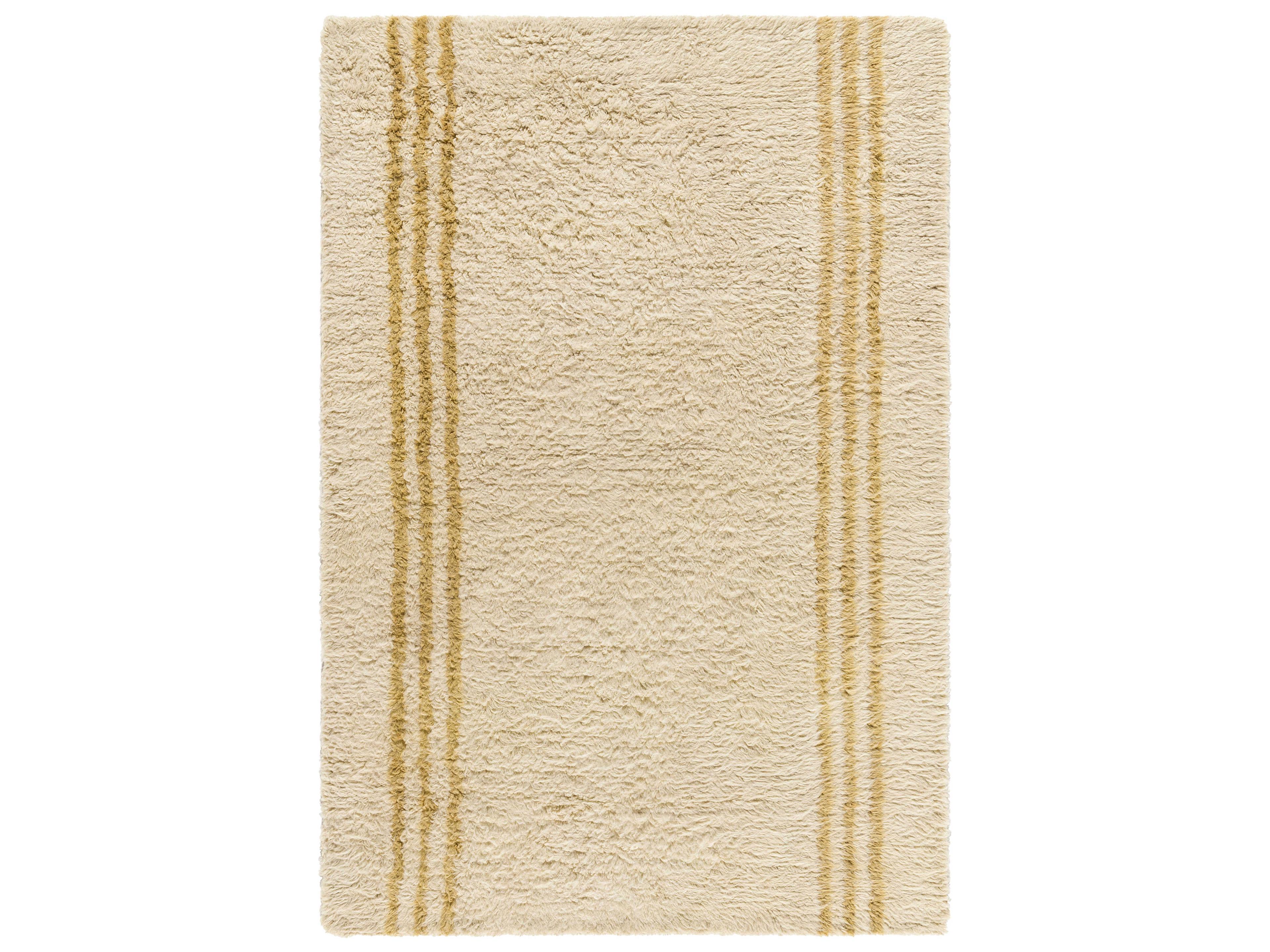 Beni Moroccan Shag Striped Area Rug
