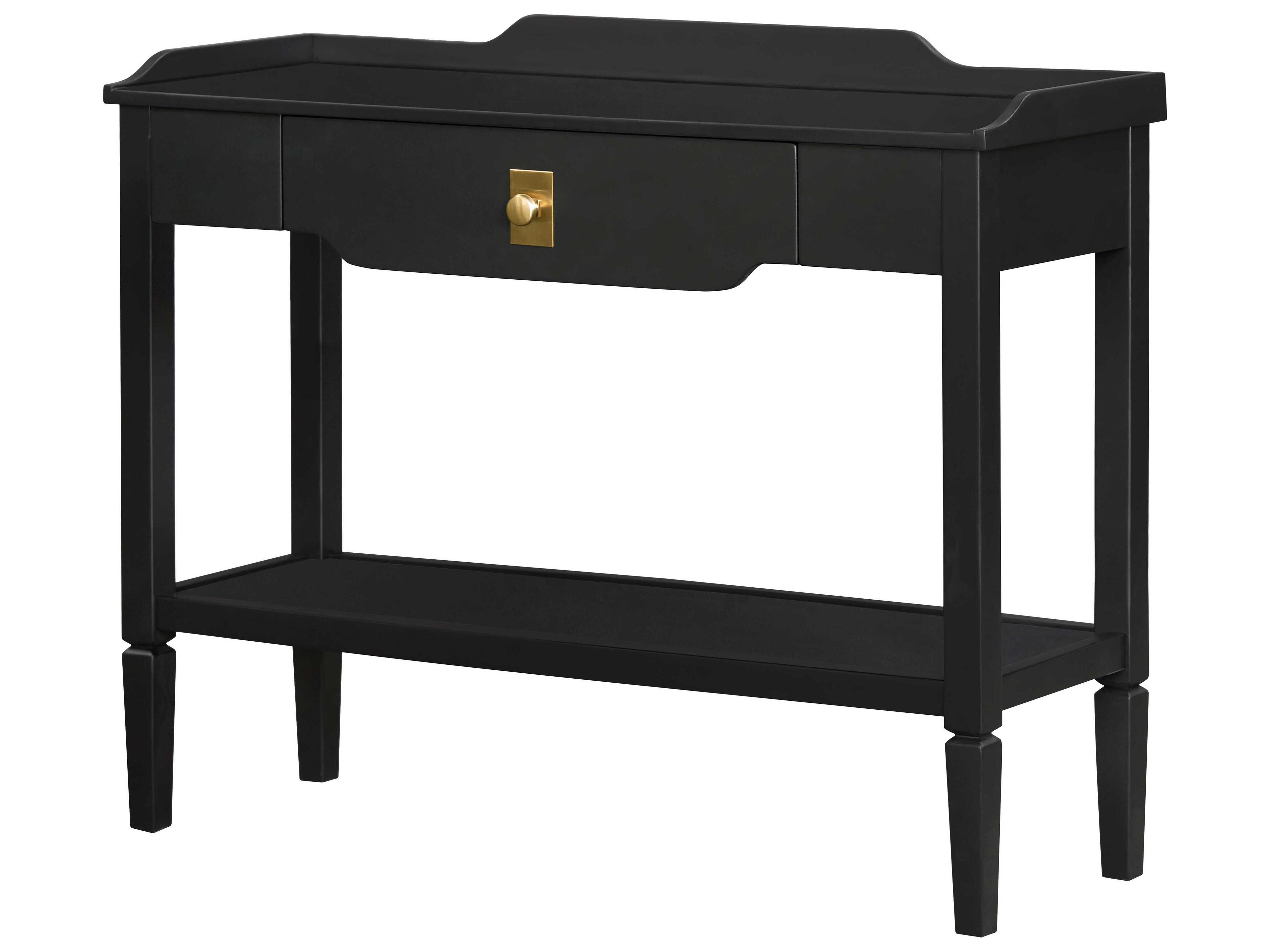 Becki Owens Doheny Rectangular Wood Black Console Table