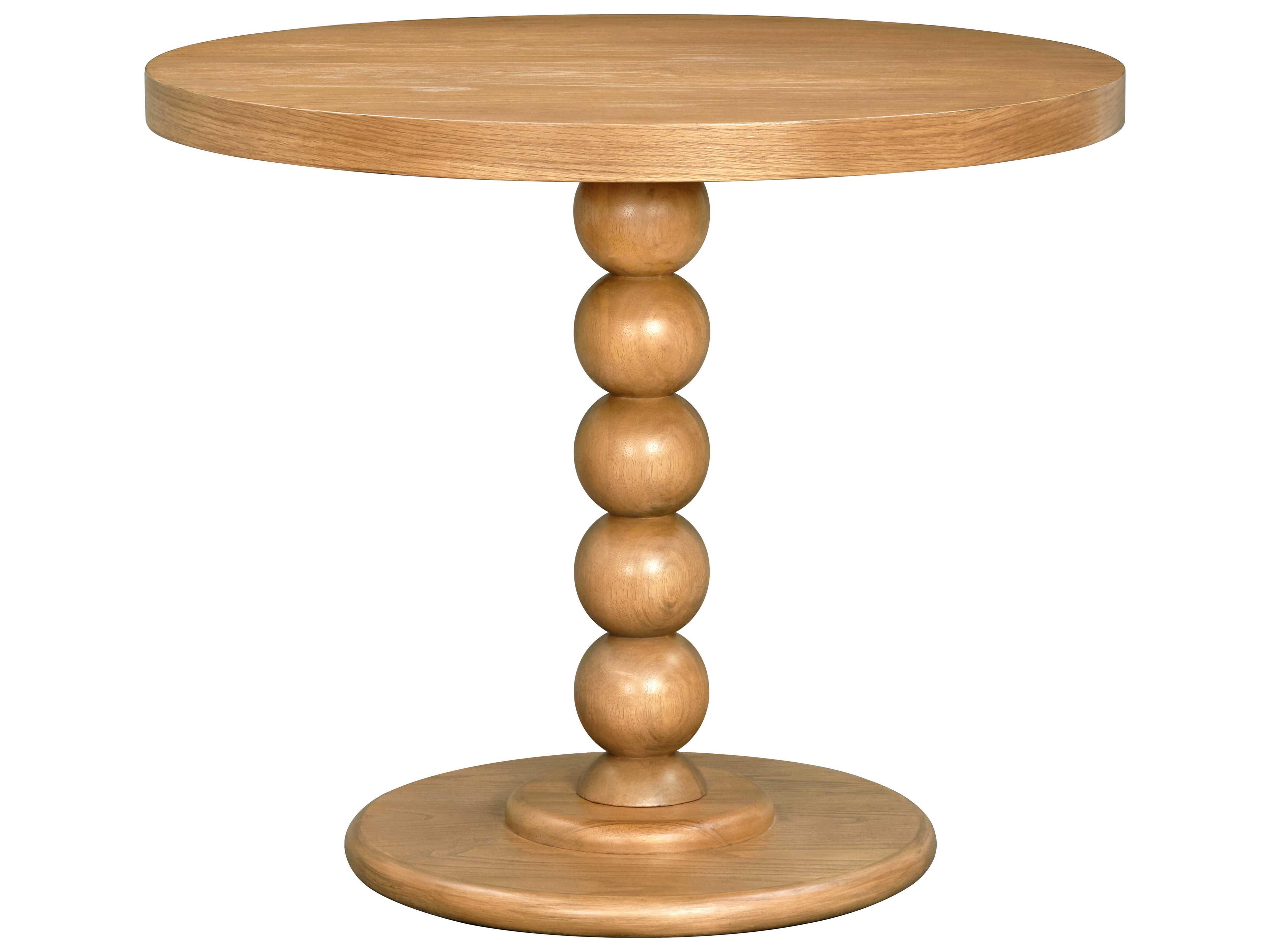 Becki Owens Del Ray Round Wood Tan Dining Table