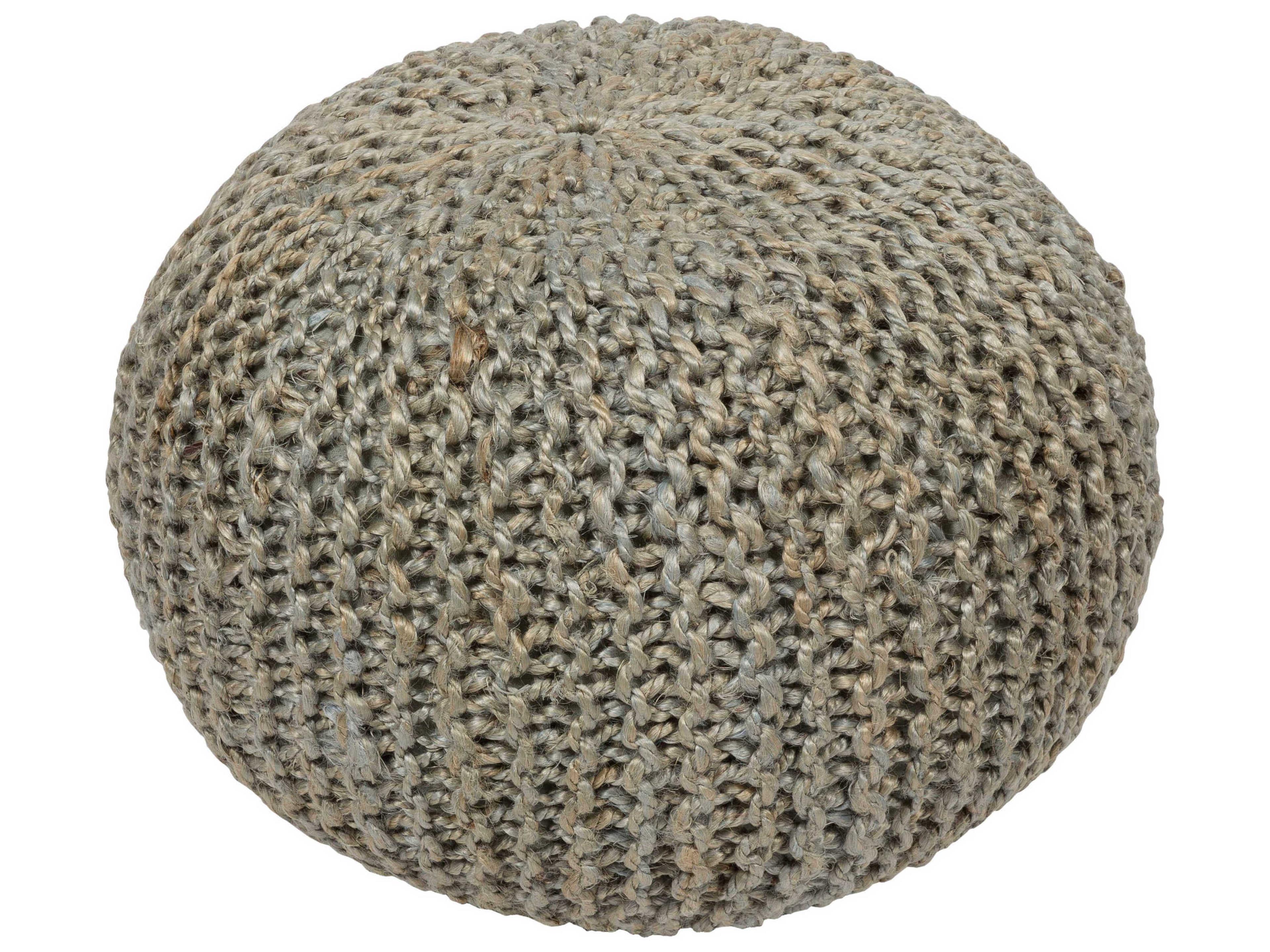 Bermuda Slate Gray Ottoman