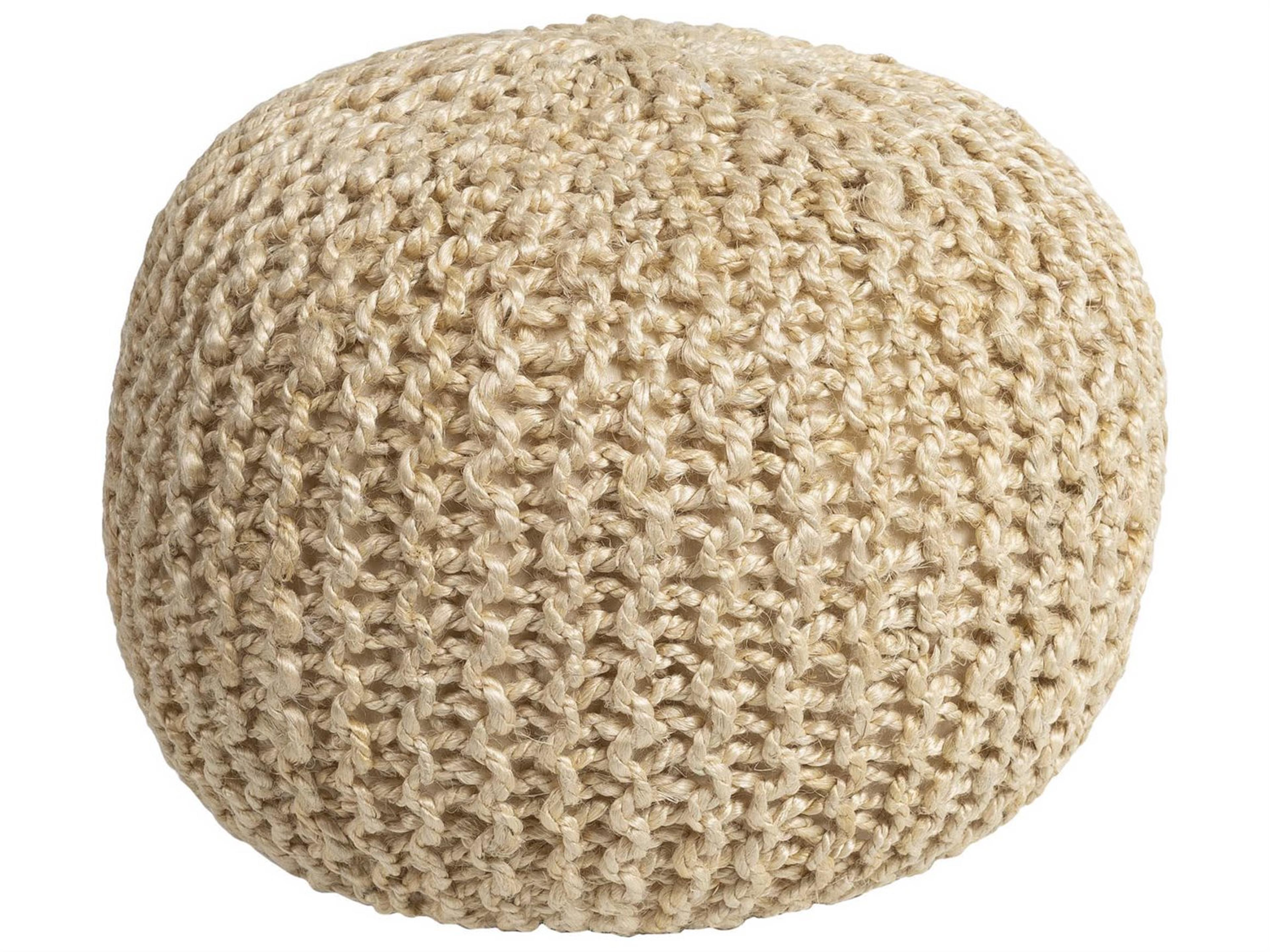 Bermuda Butter Cream Ottoman