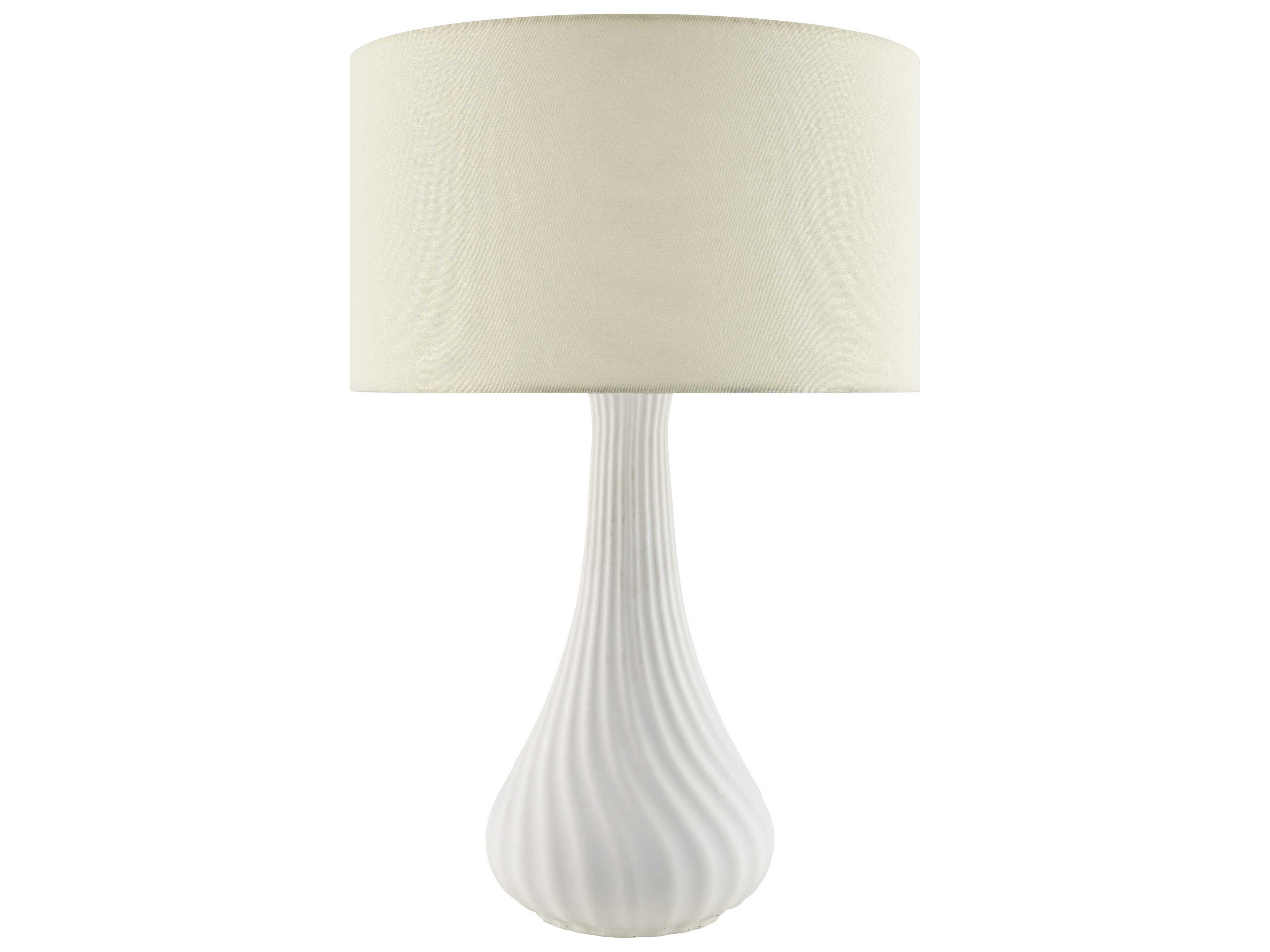 Livabliss by Surya Cabezon White Table Lamp