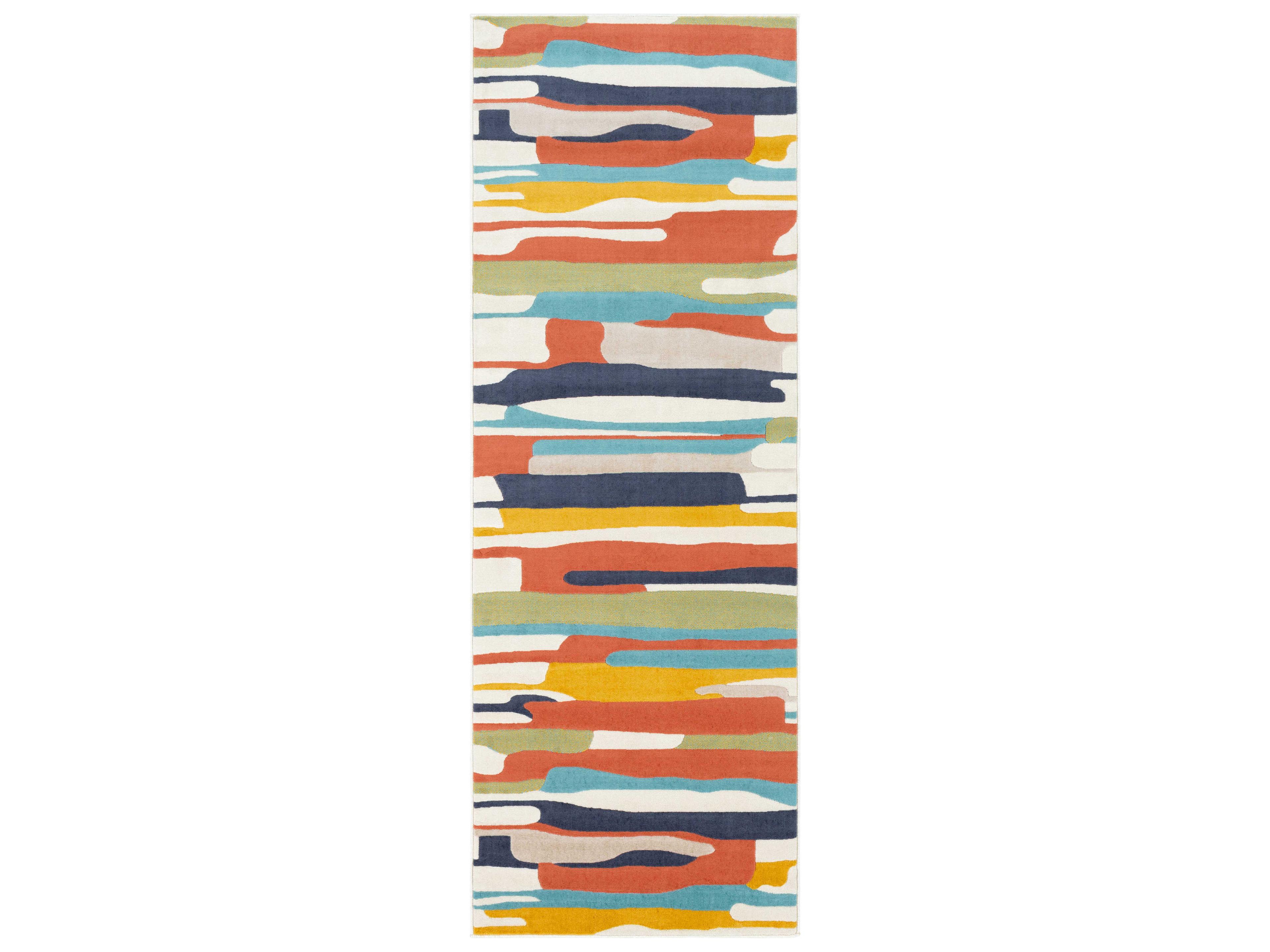City Abstract Runner Area Rug