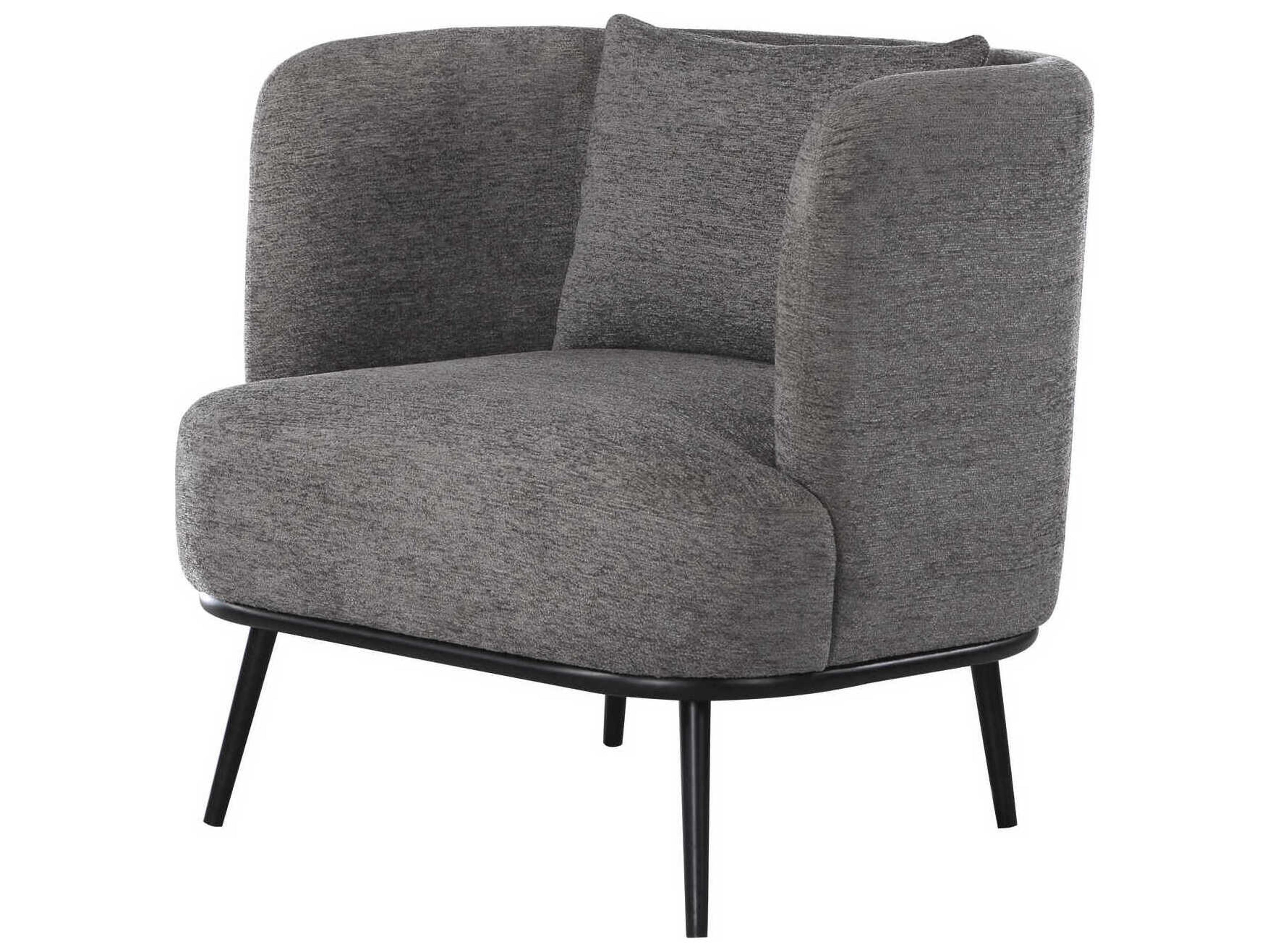 Carmine Gray Fabric Accent Chair