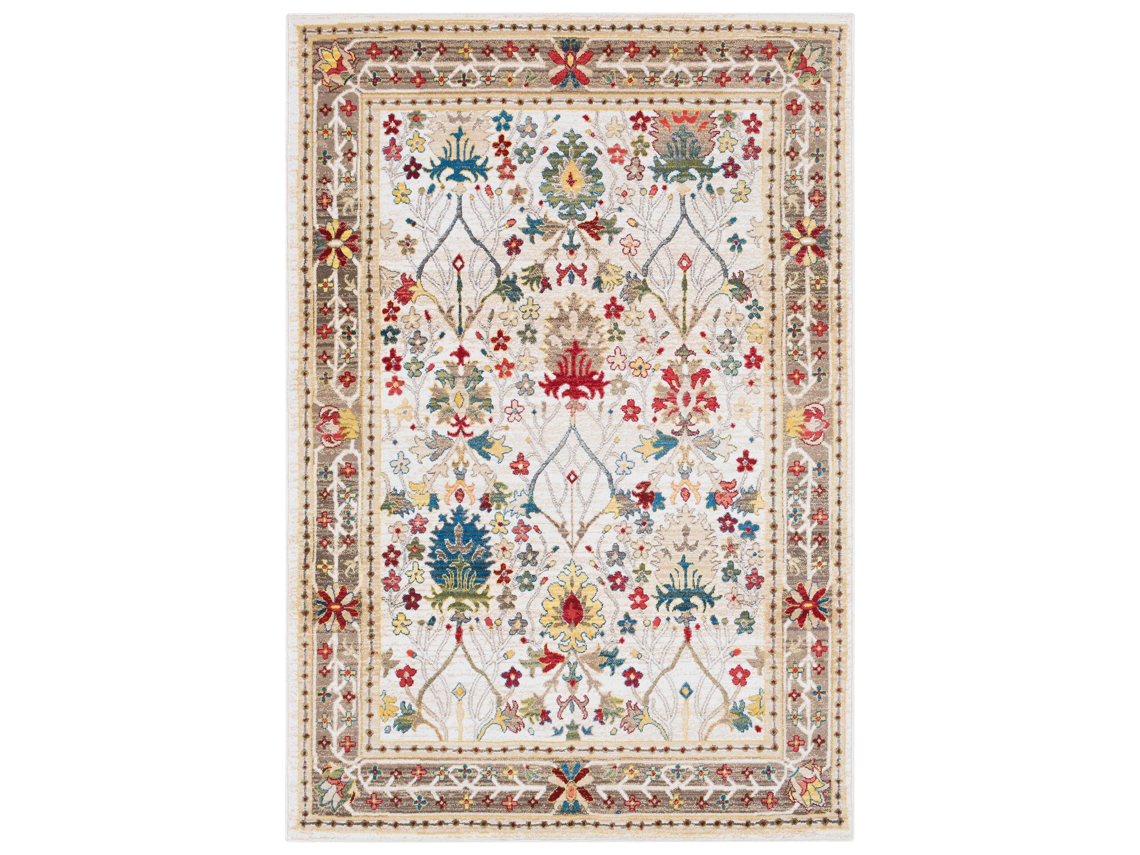 Crafty Bordered Area Rug