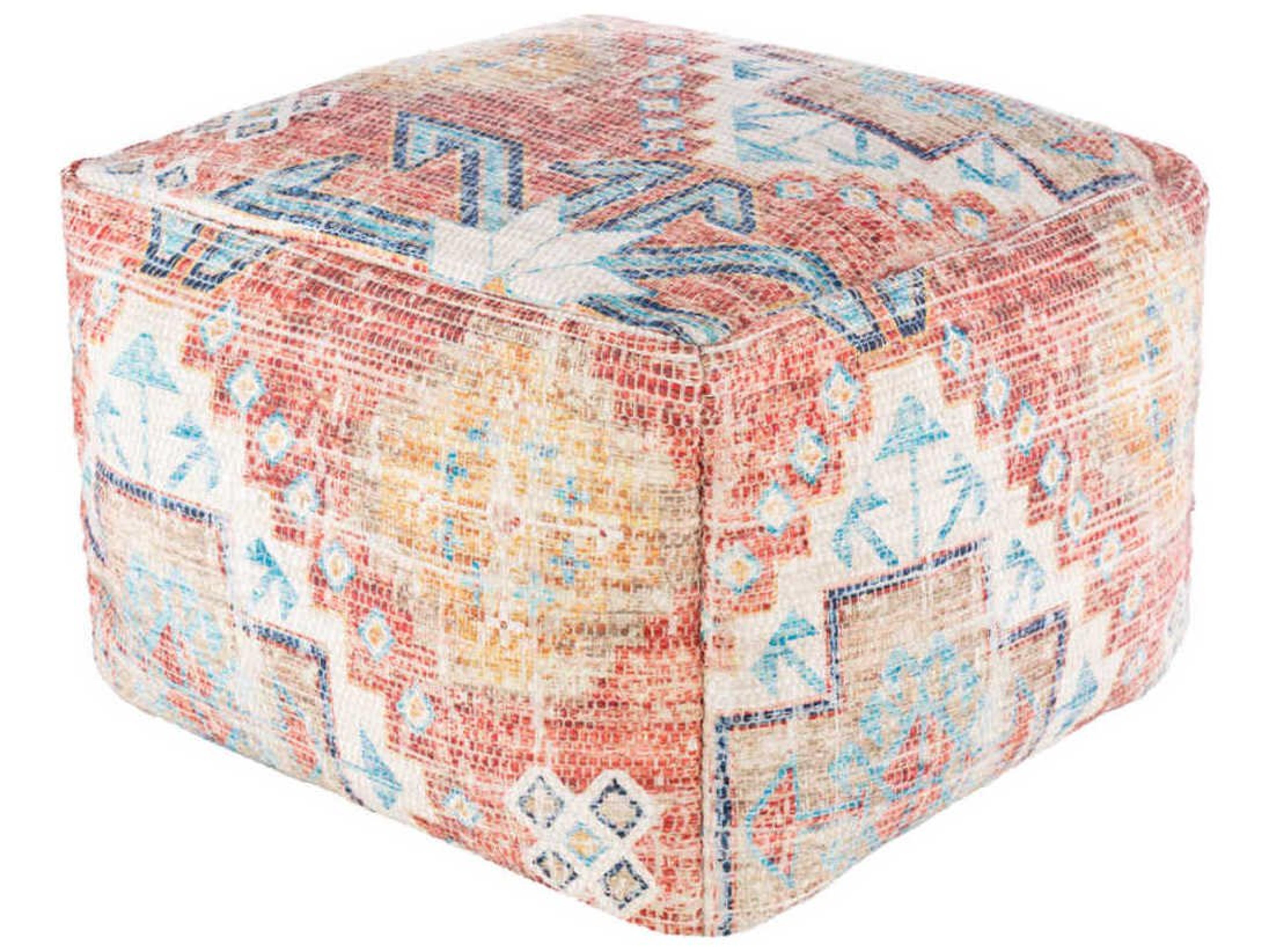 Devonshire Blue Upholstered Ottoman