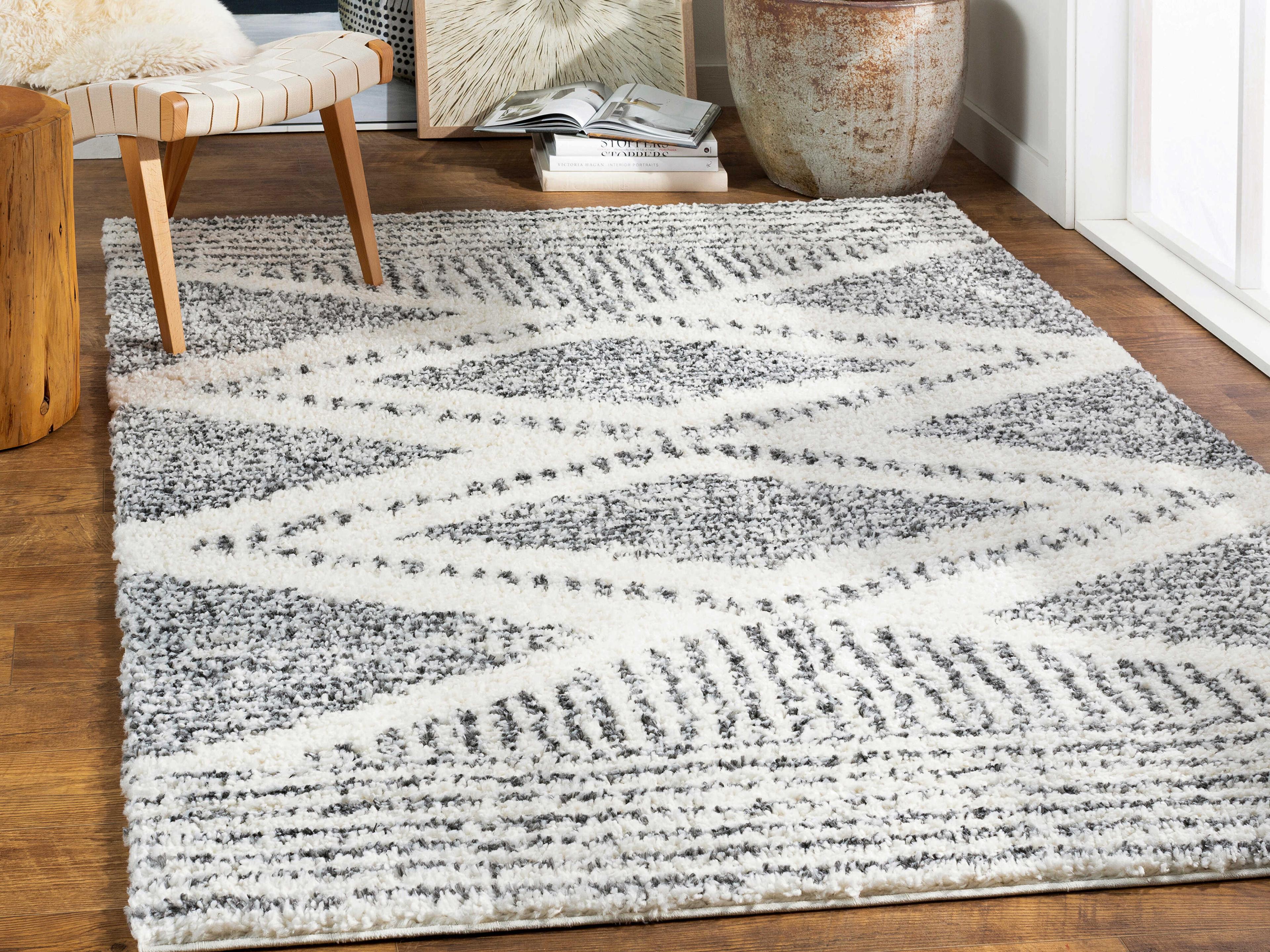 Livabliss by Surya Deluxe Shag Geometric Area Rug
