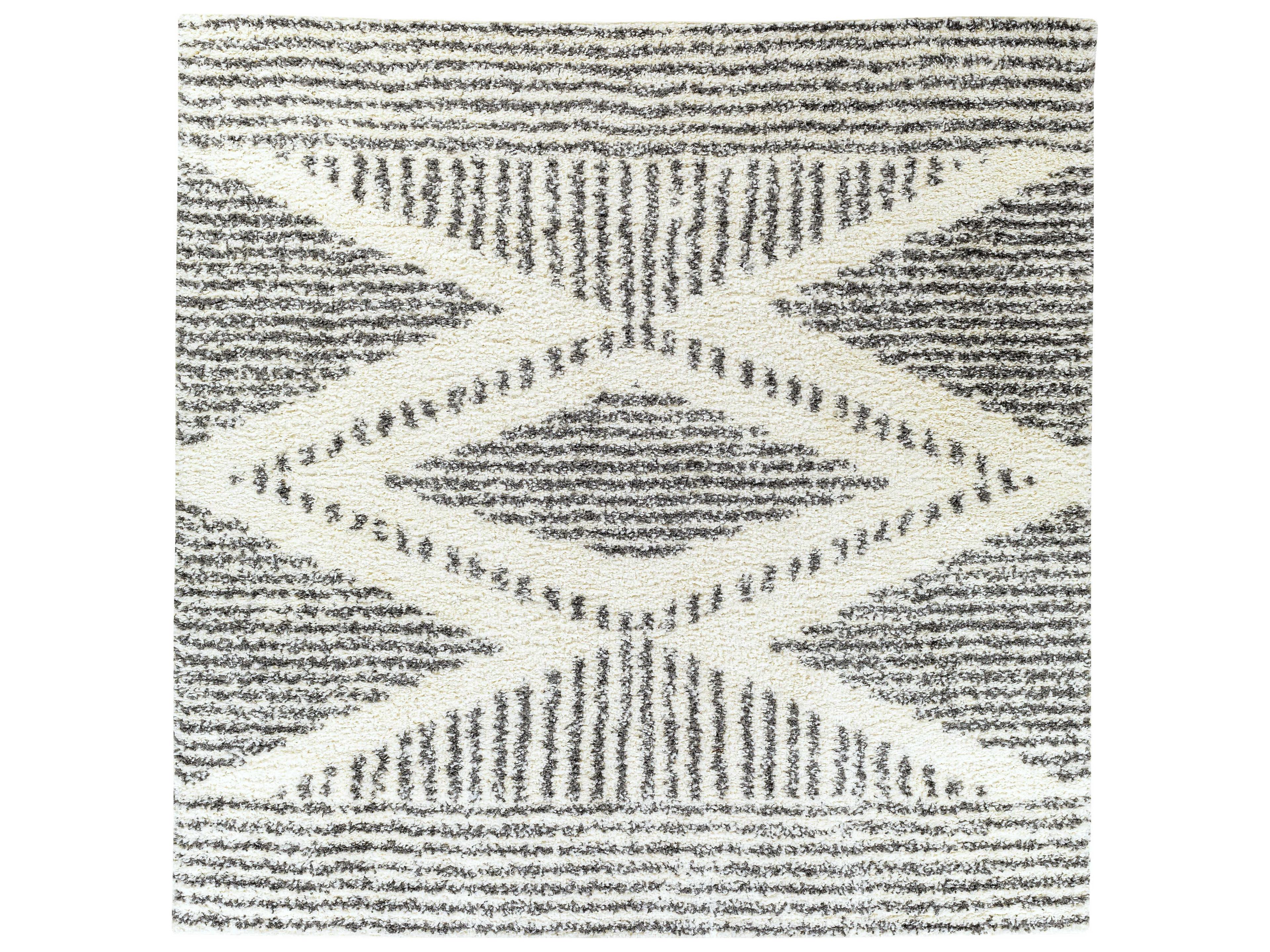 Deluxe Shag Geometric Area Rug