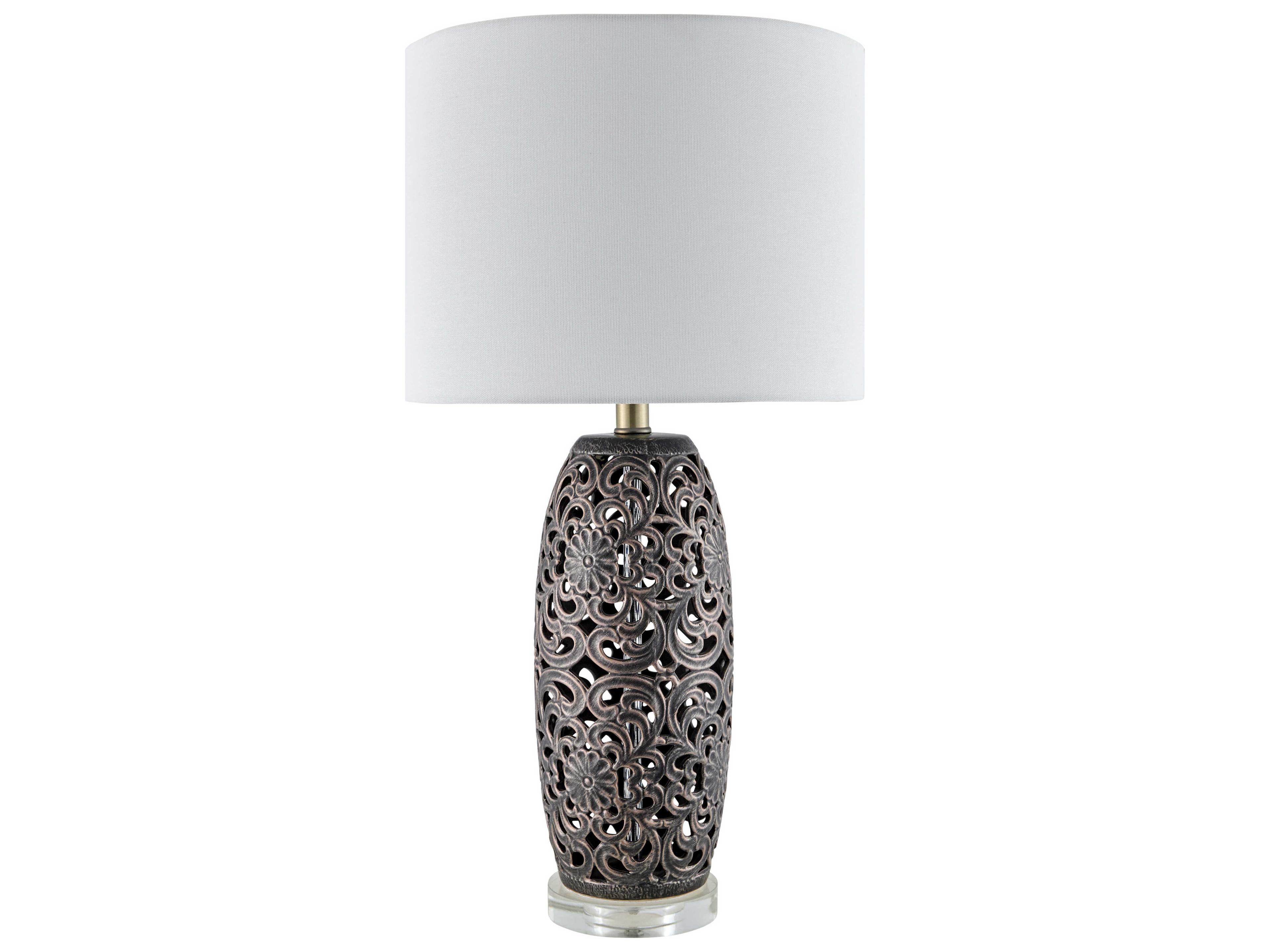 Dozza Gray Buffet Lamp