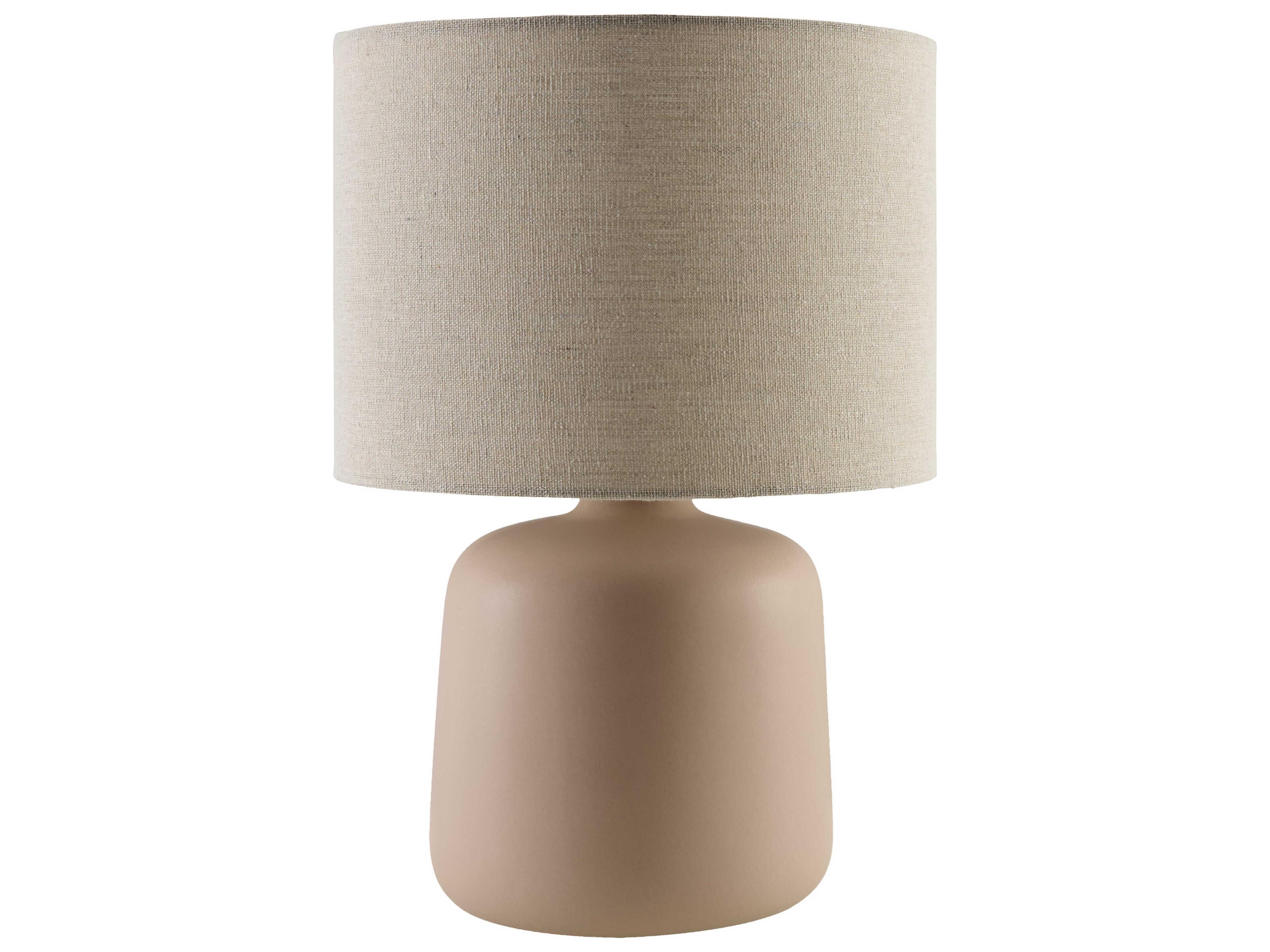 Elio Coral Brown Table Lamp
