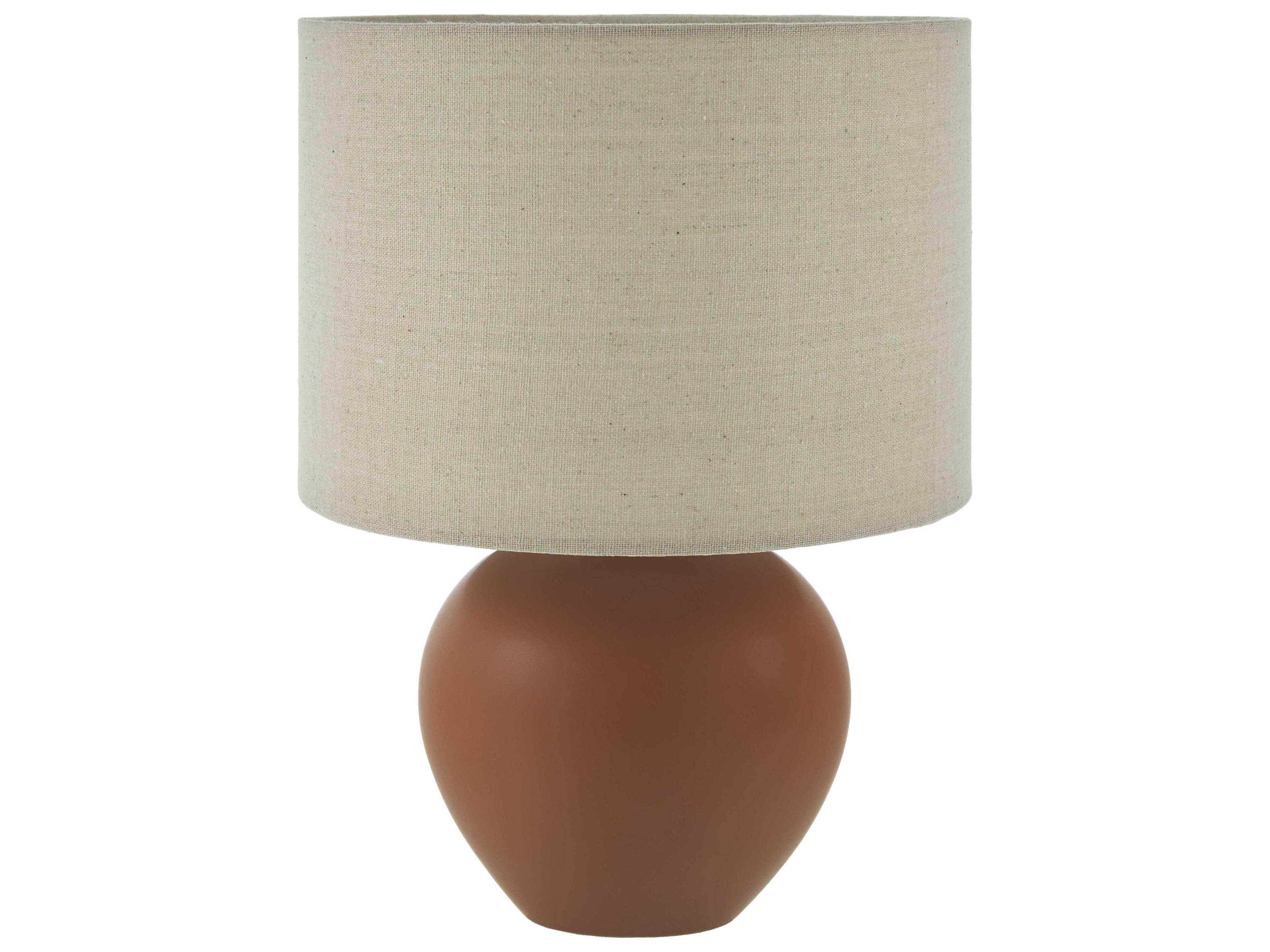 Elio Brick Brown Table Lamp