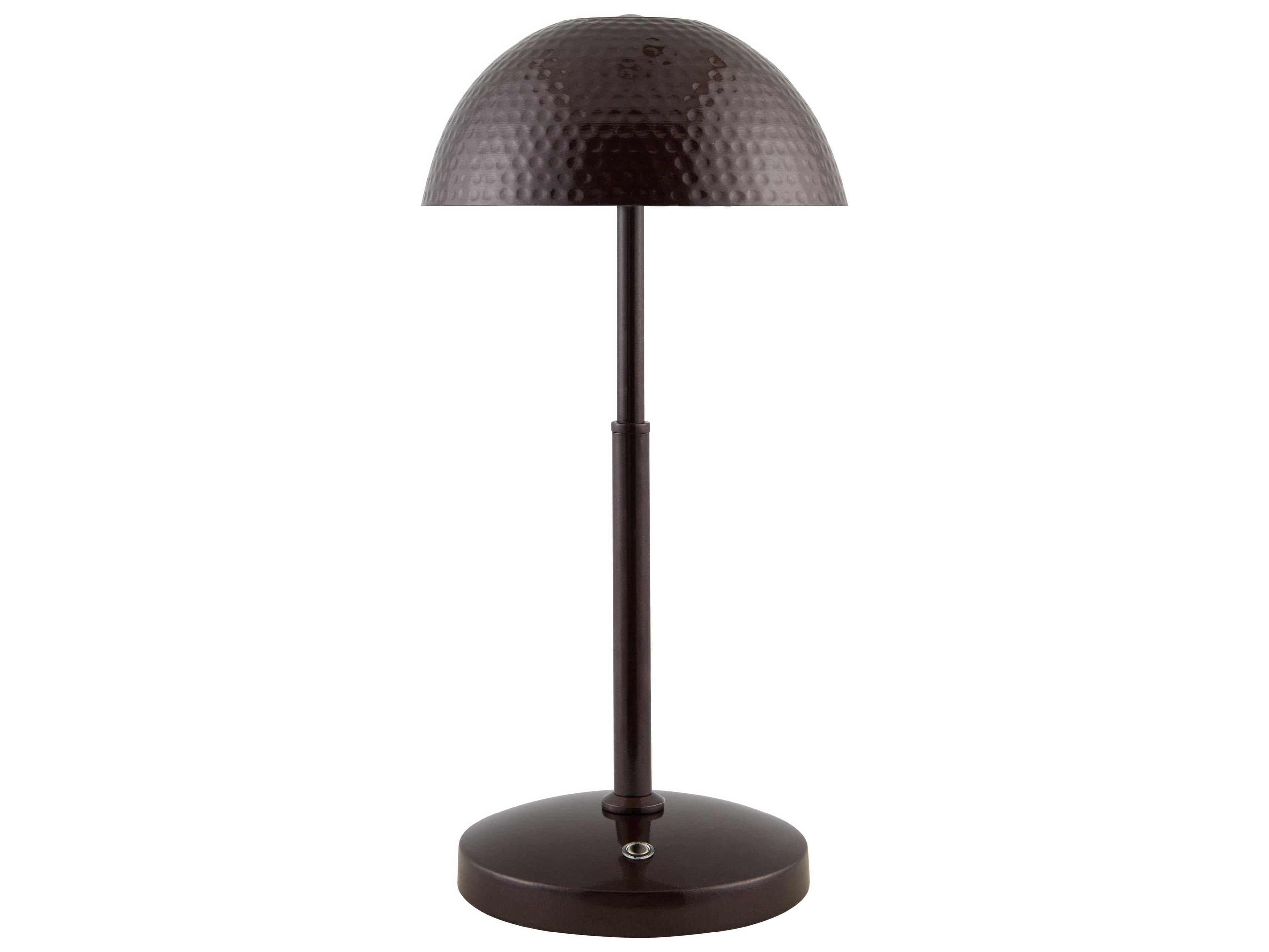 Elvas Red Brown Table Lamp