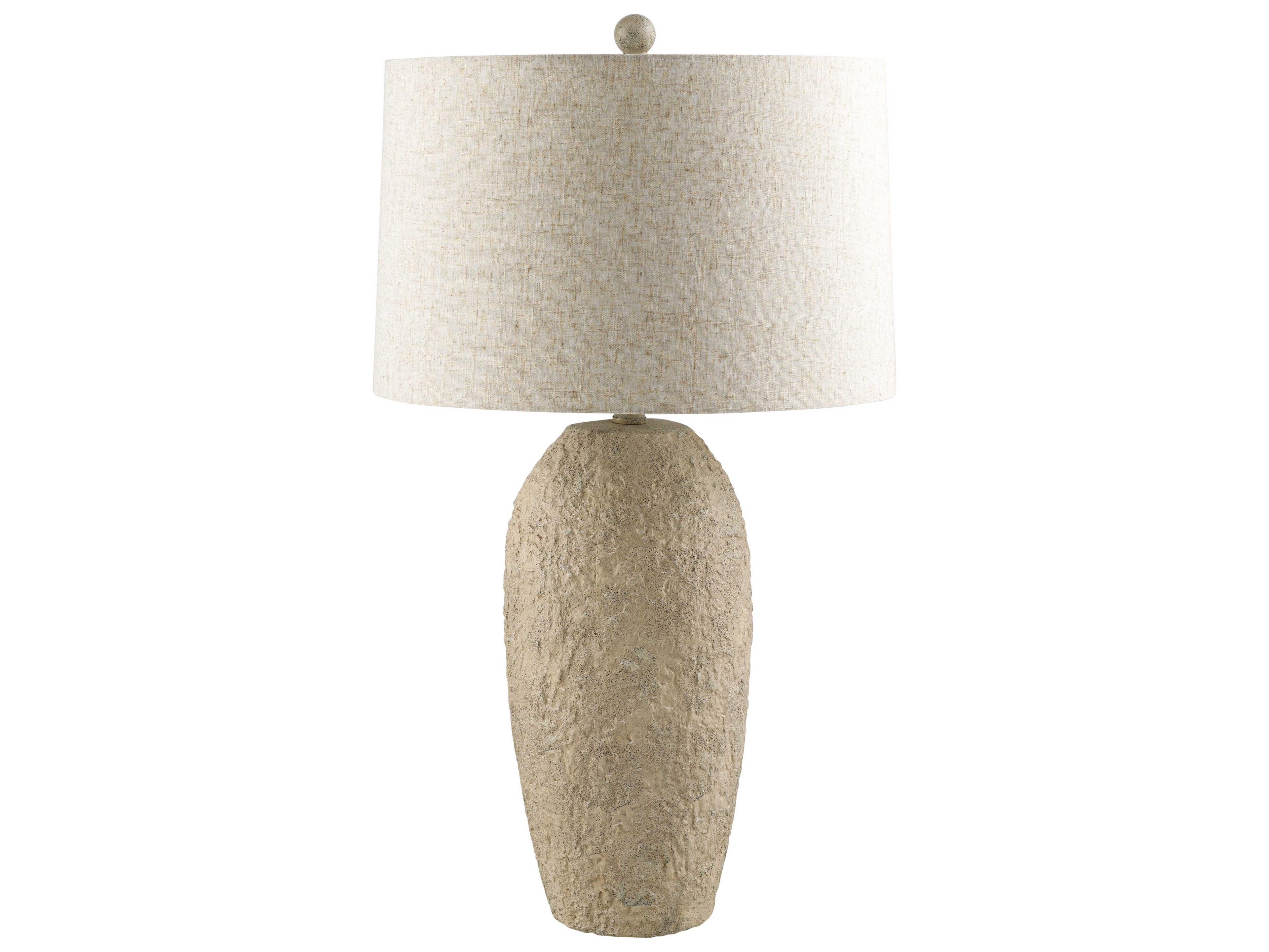 Eino White Brown Buffet Lamp