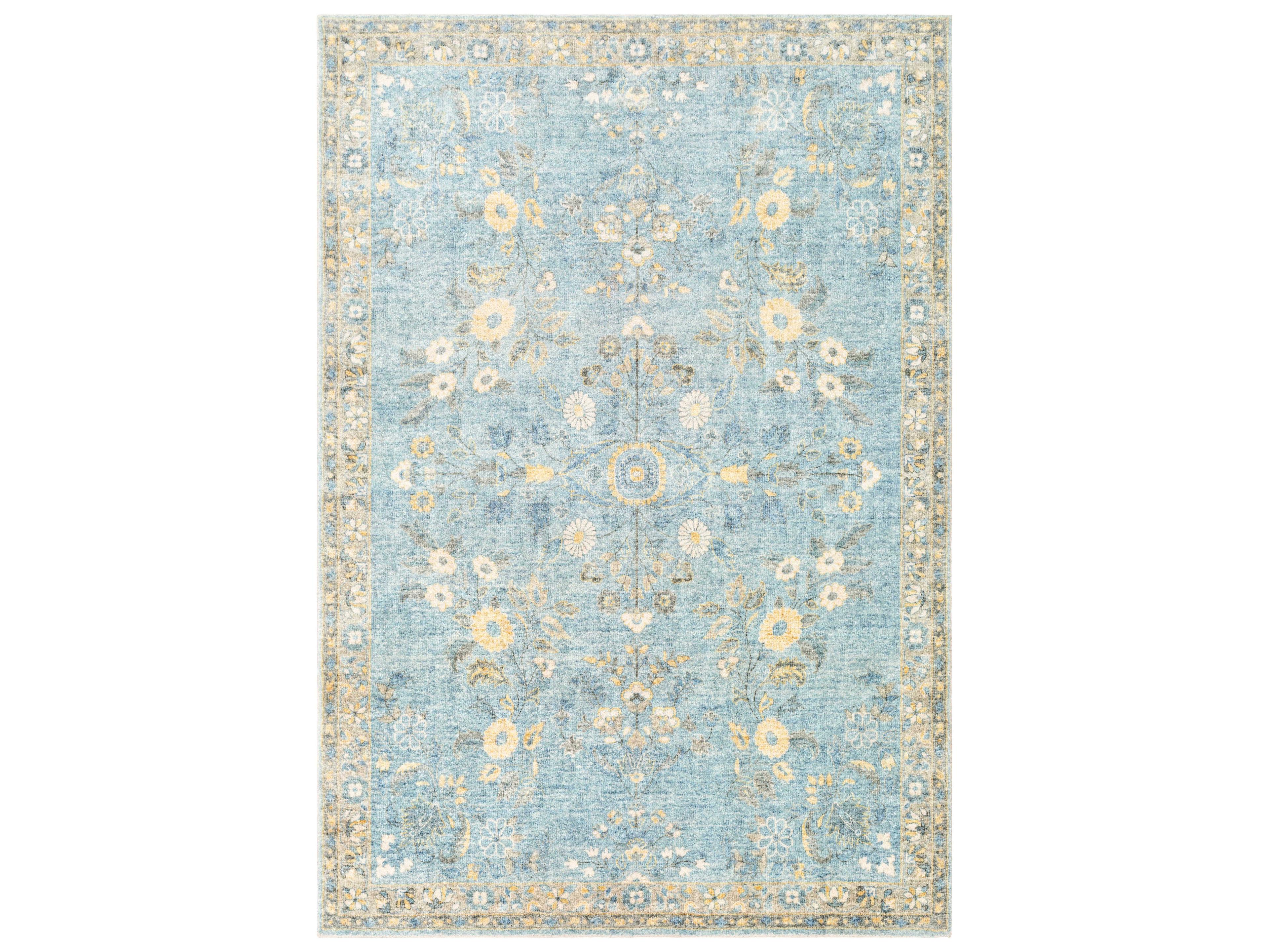 Erin Bordered Area Rug