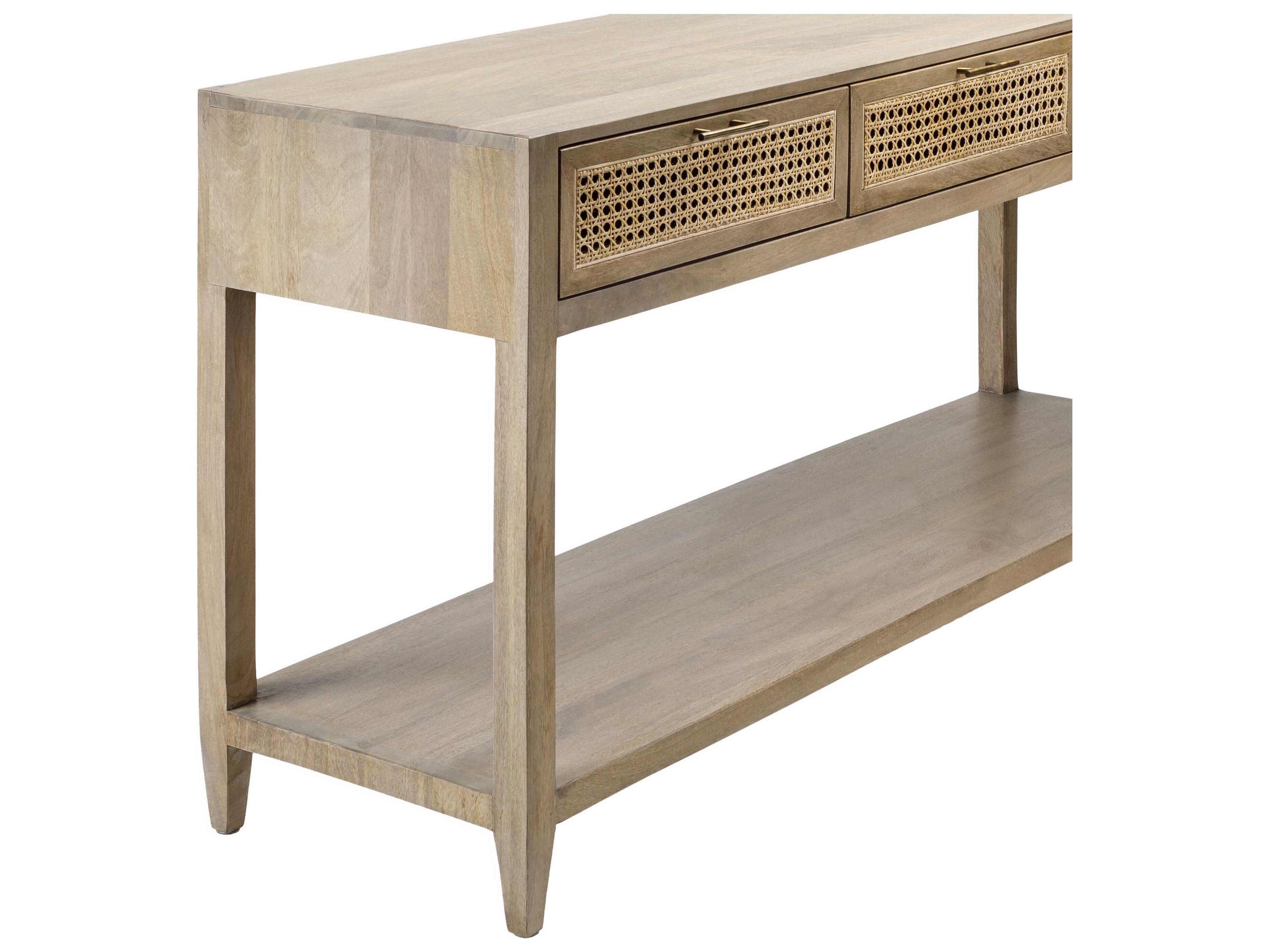 Livabliss by Surya Etewah Rectangular Wood Brown Console Table