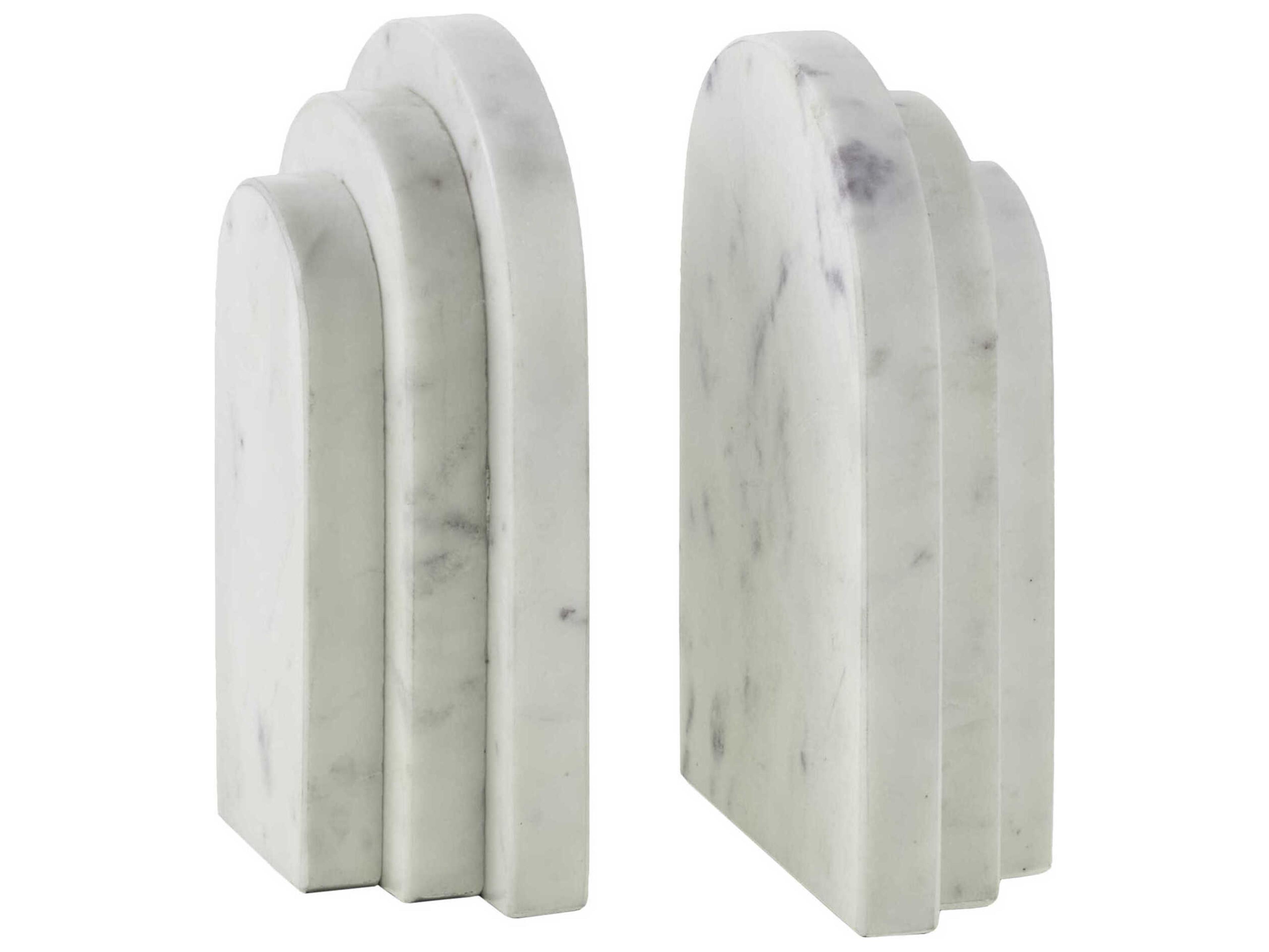 Aayena White Bookend (Set of 2)