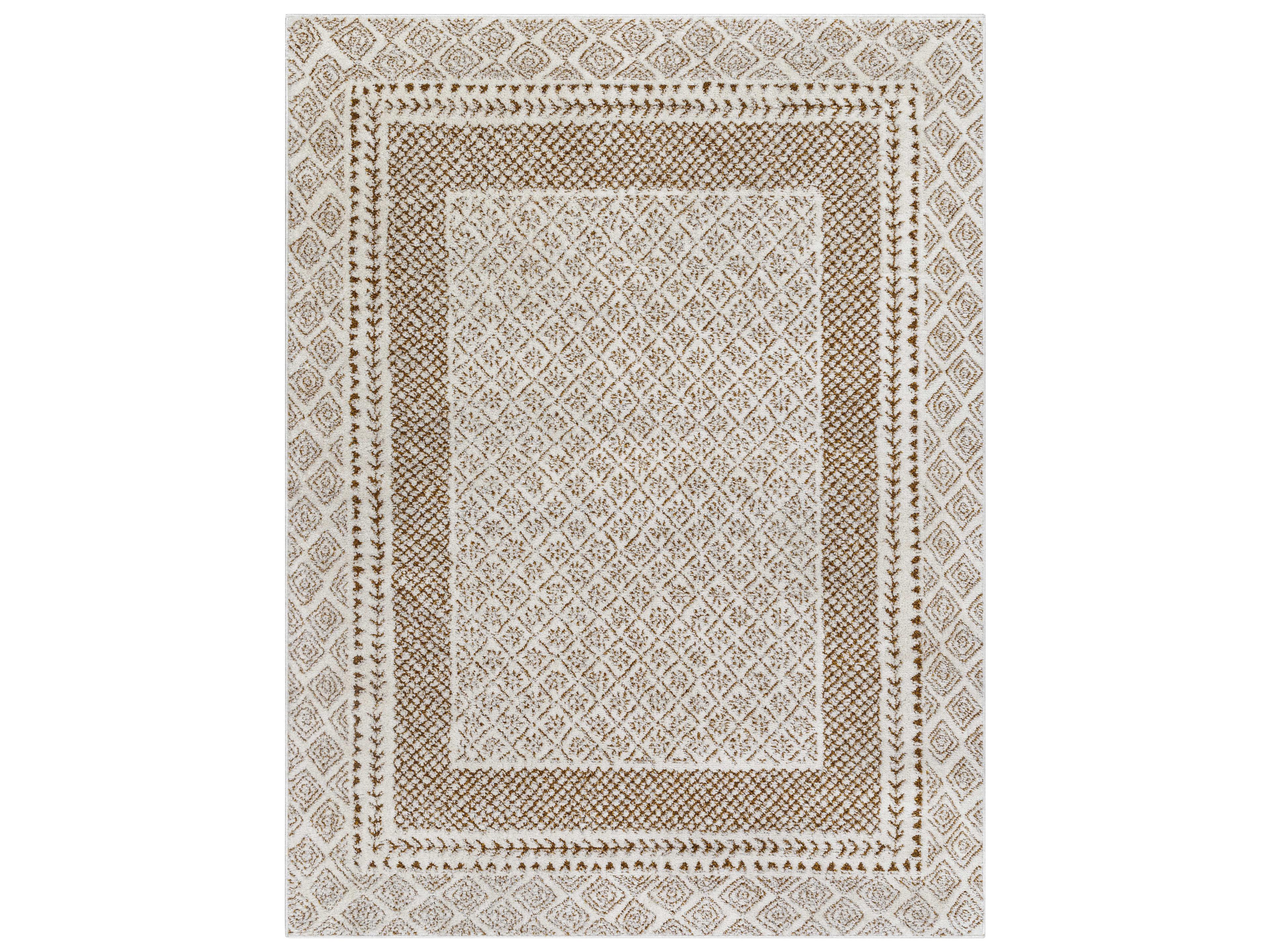 Freud Shag Bordered Area Rug