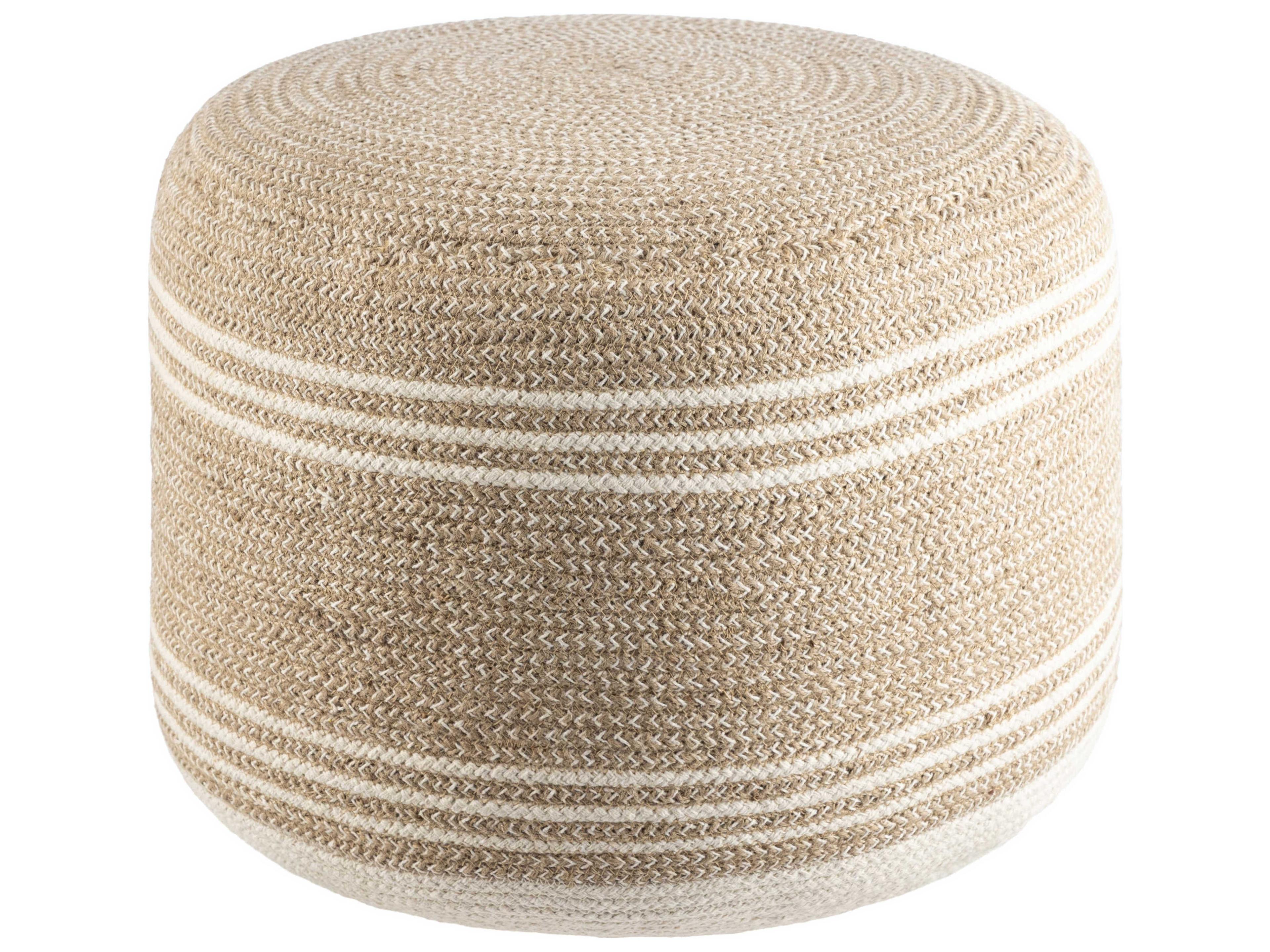 Frankfurt Beige Pouf