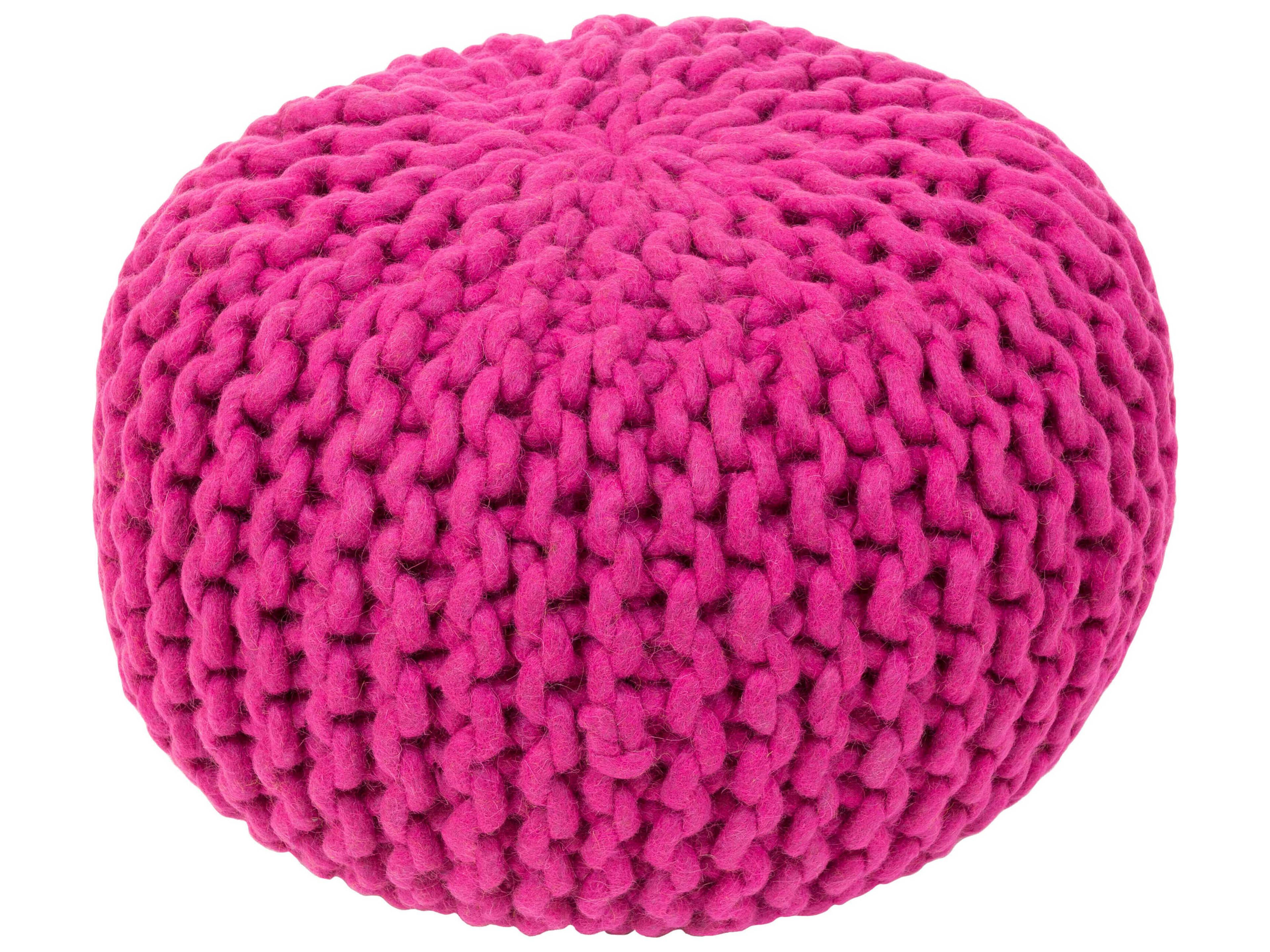 Fargo Fuchsia Pink Ottoman