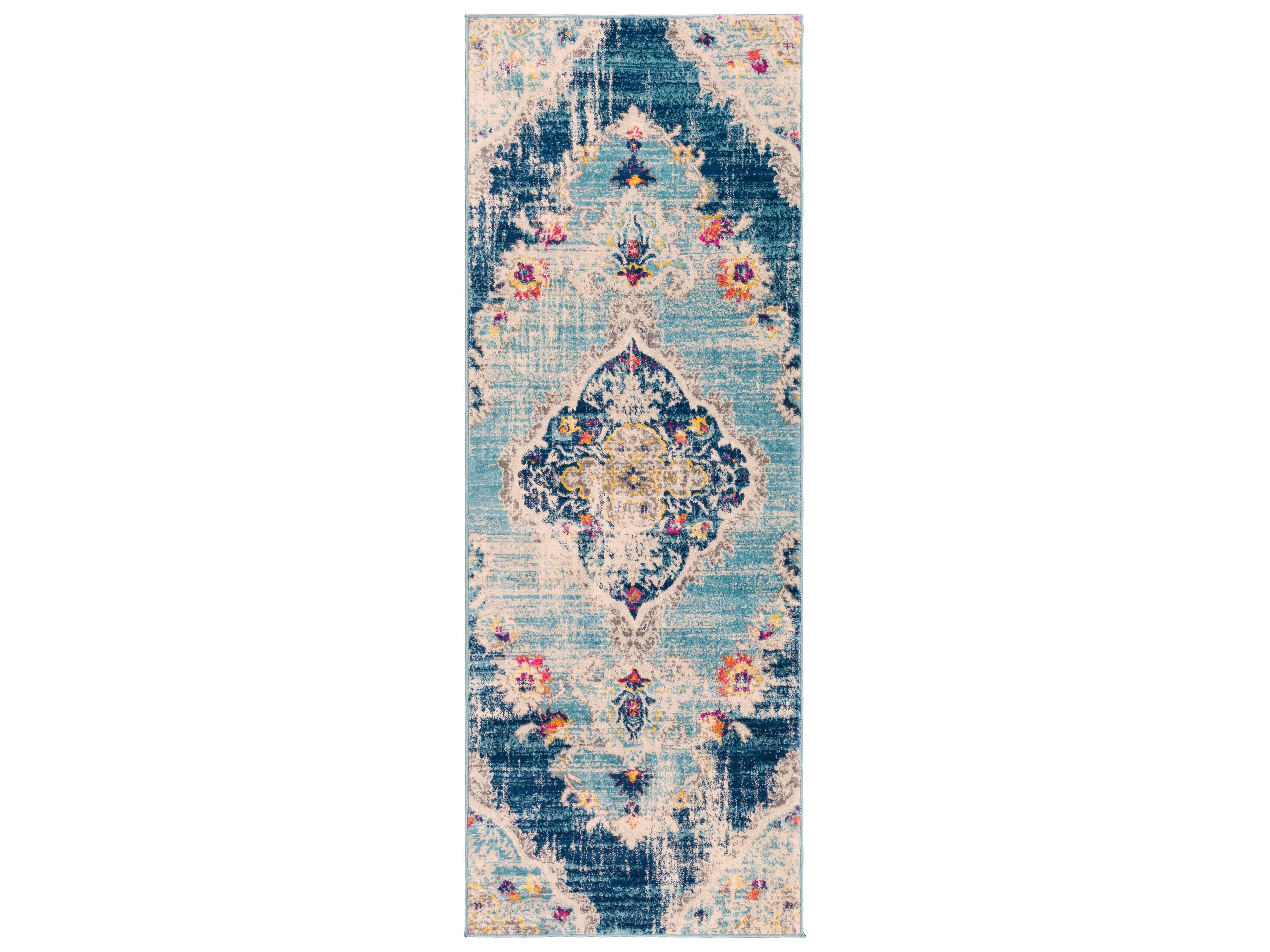 Floransa Floral Runner Area Rug