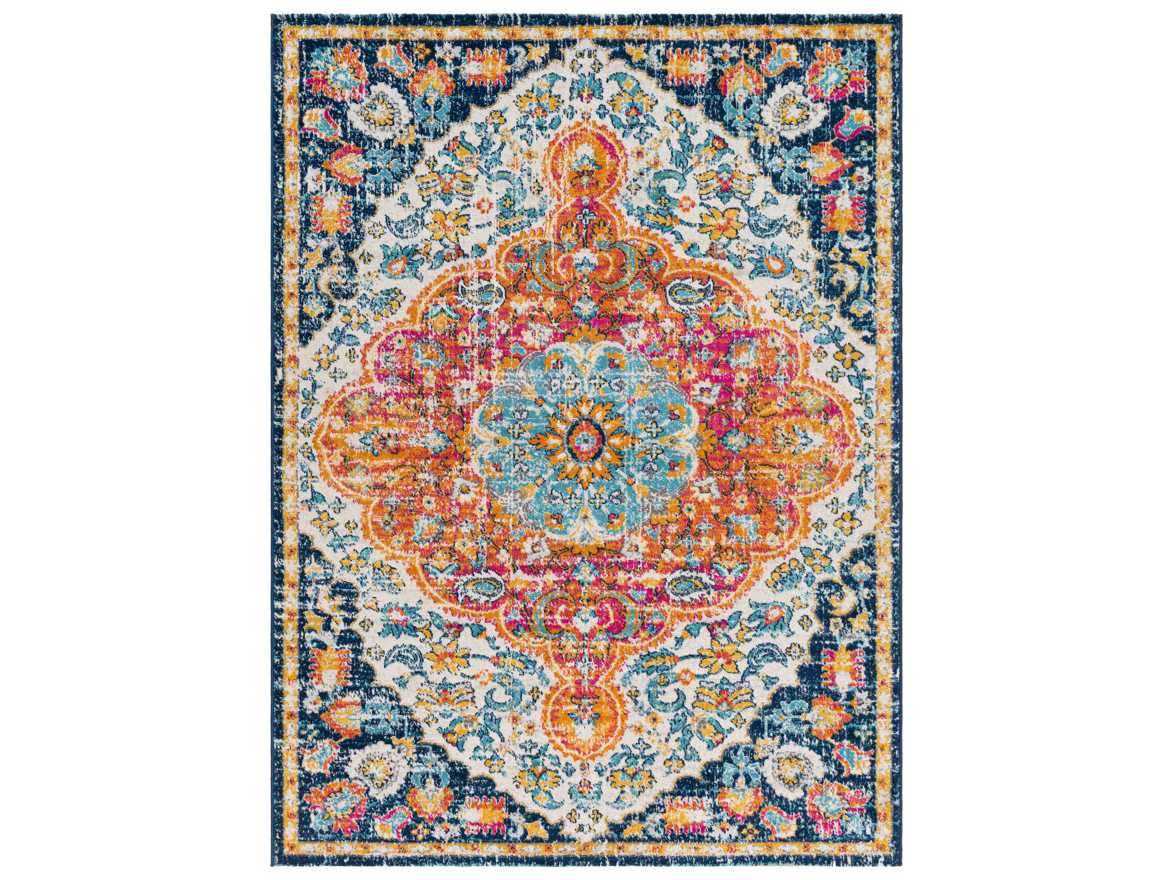 Floransa Bordered Area Rug