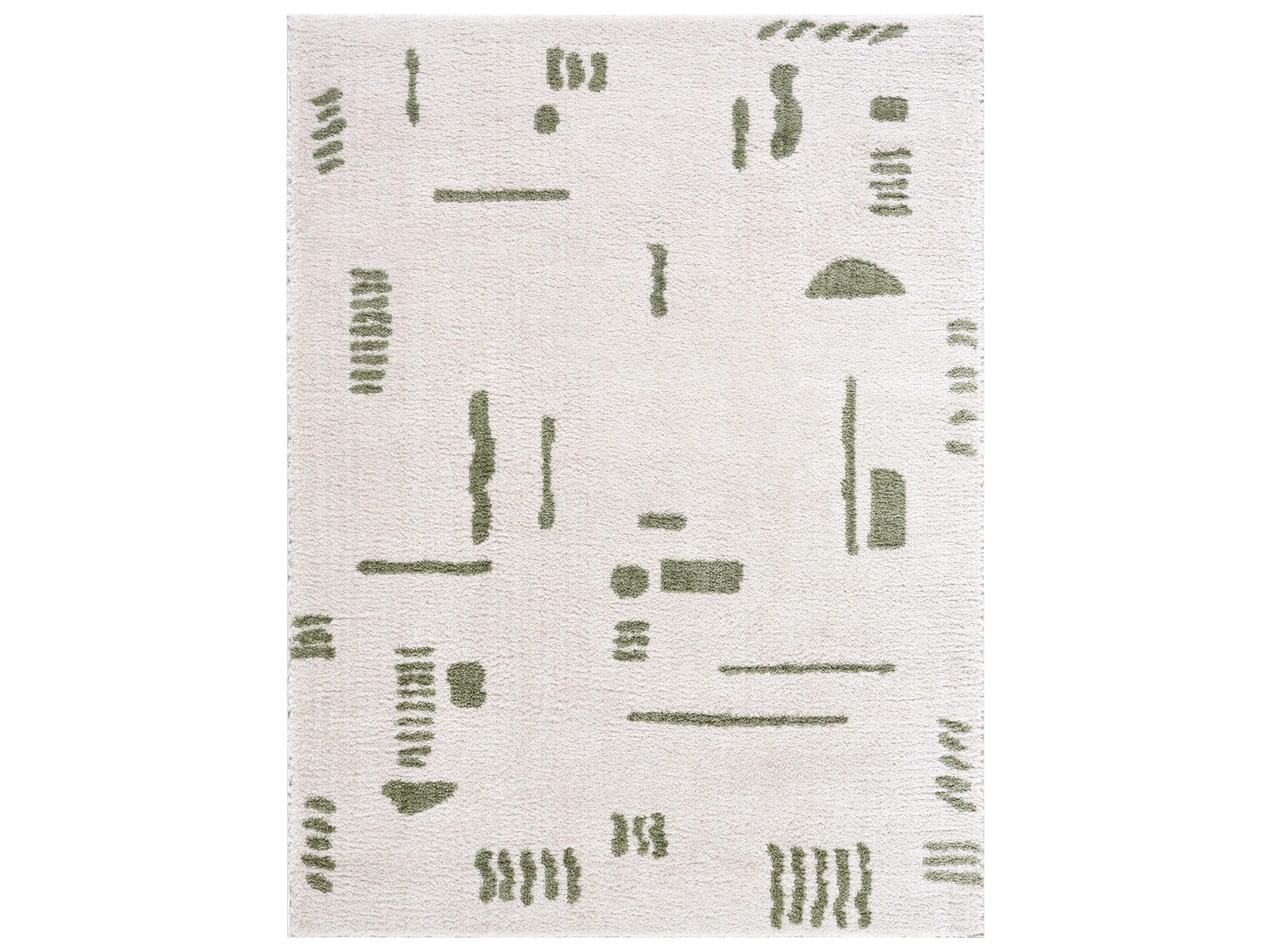 Fossay Shag Geometric Area Rug