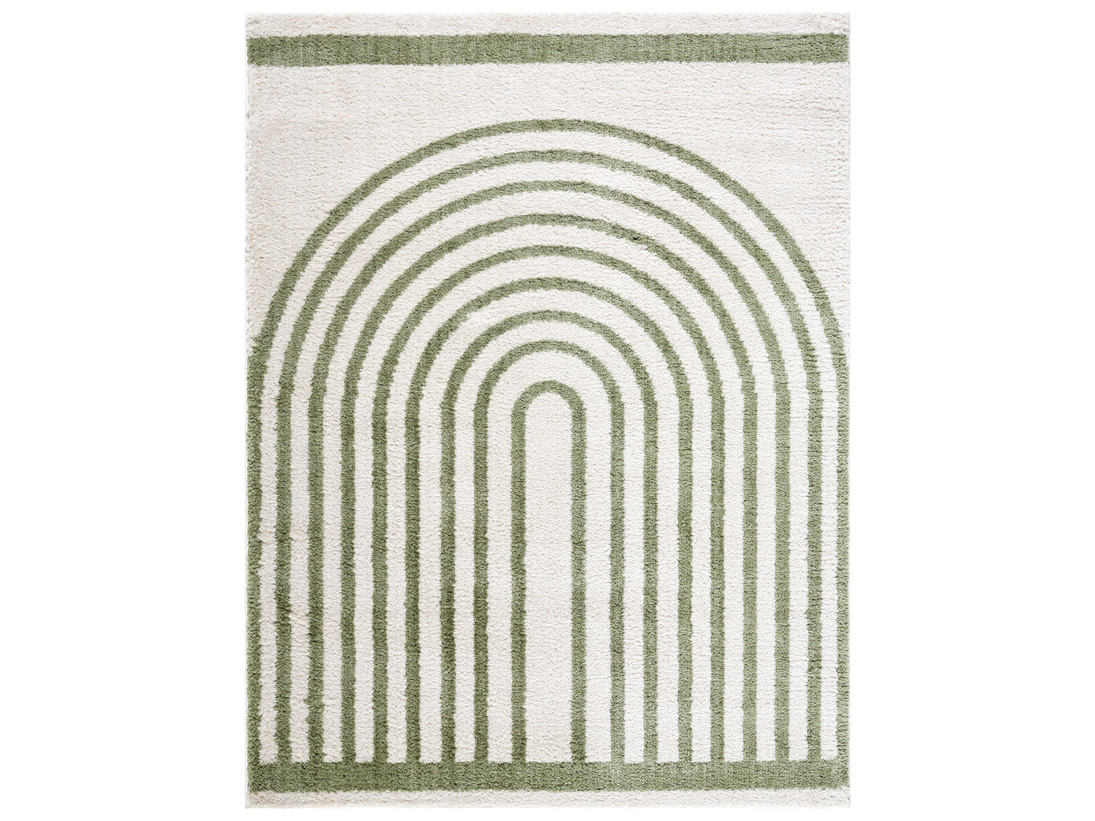 Fossay Shag Geometric Area Rug