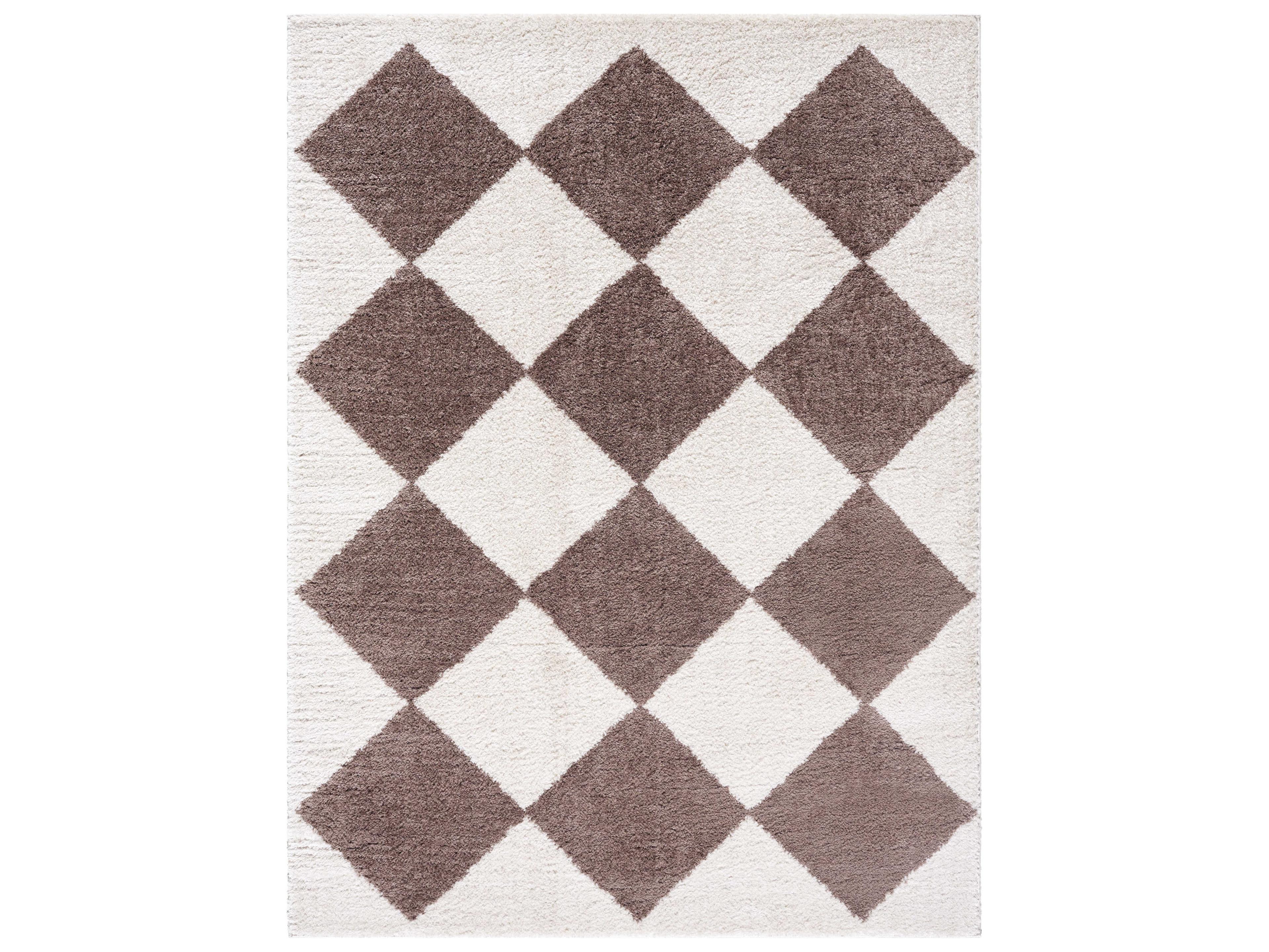 Fossay Shag Geometric Area Rug