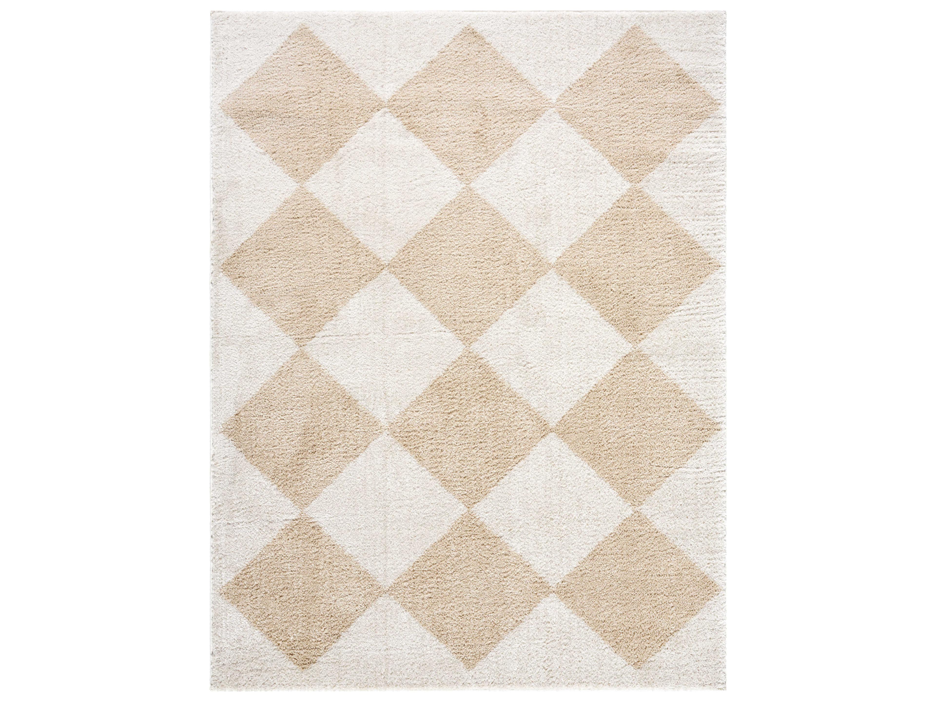 Fossay Shag Geometric Area Rug