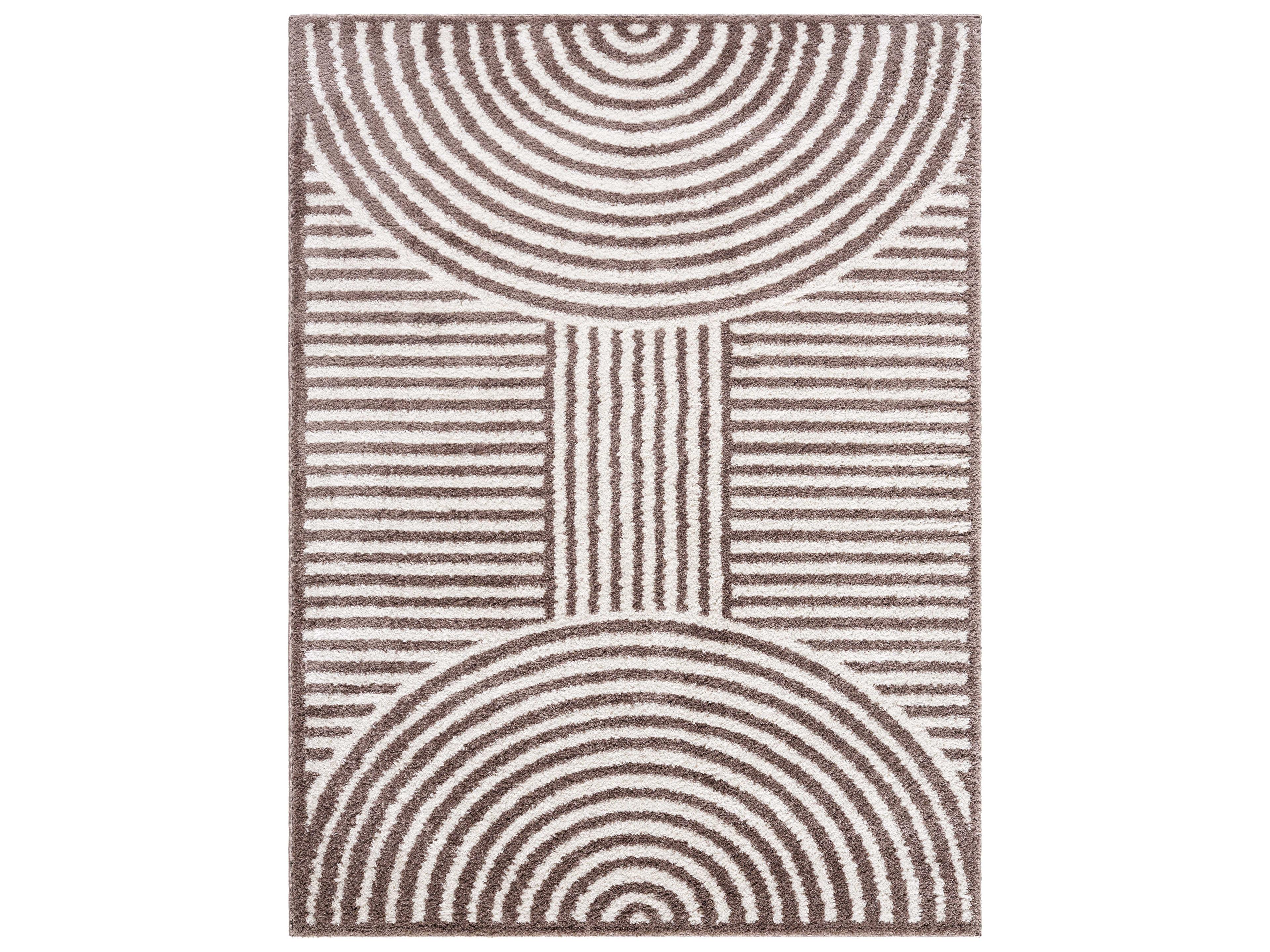 Fossay Shag Geometric Area Rug