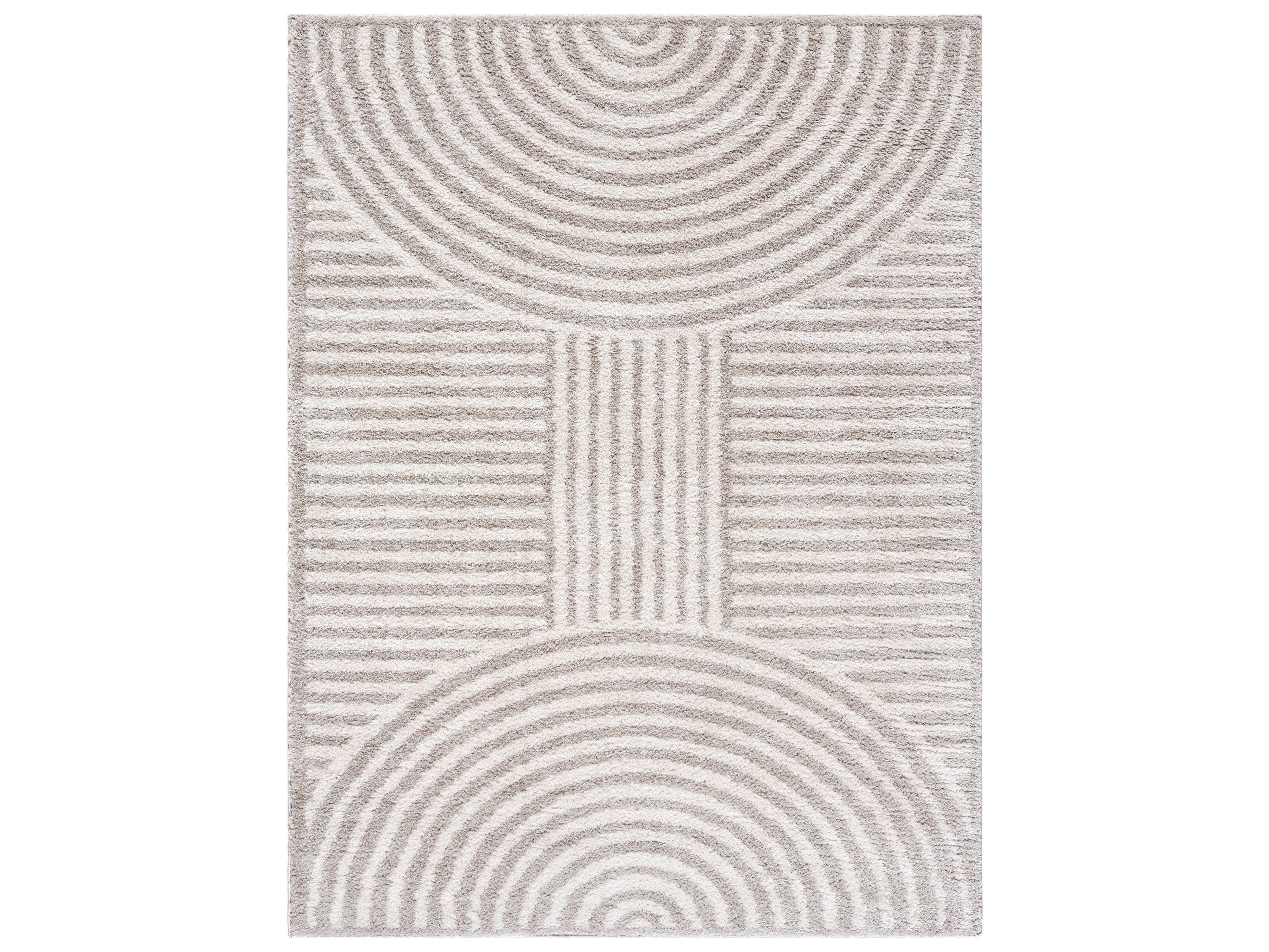 Fossay Shag Geometric Area Rug