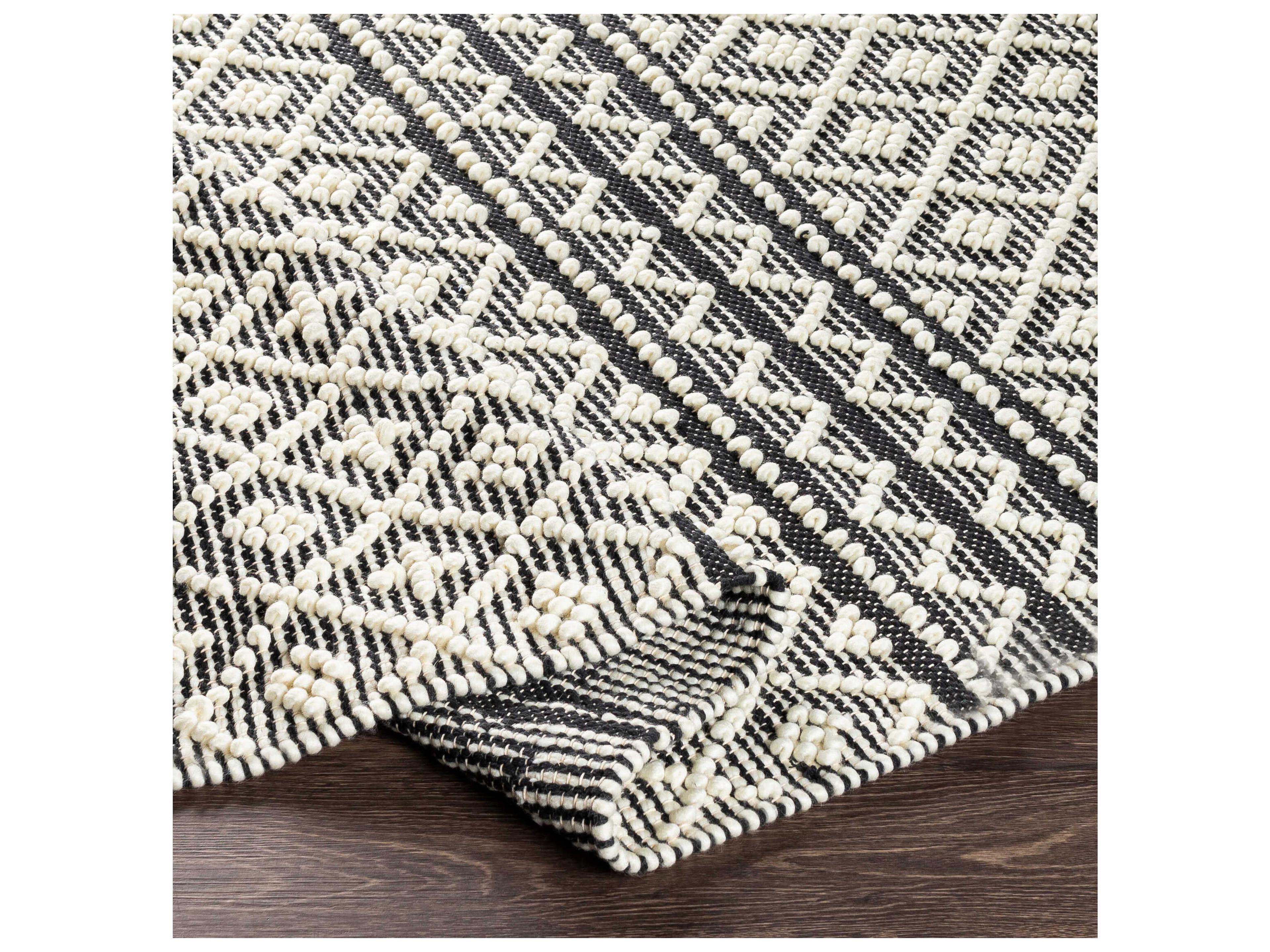 Livabliss by Surya Farmhouse Tassels Geometric Area Rug