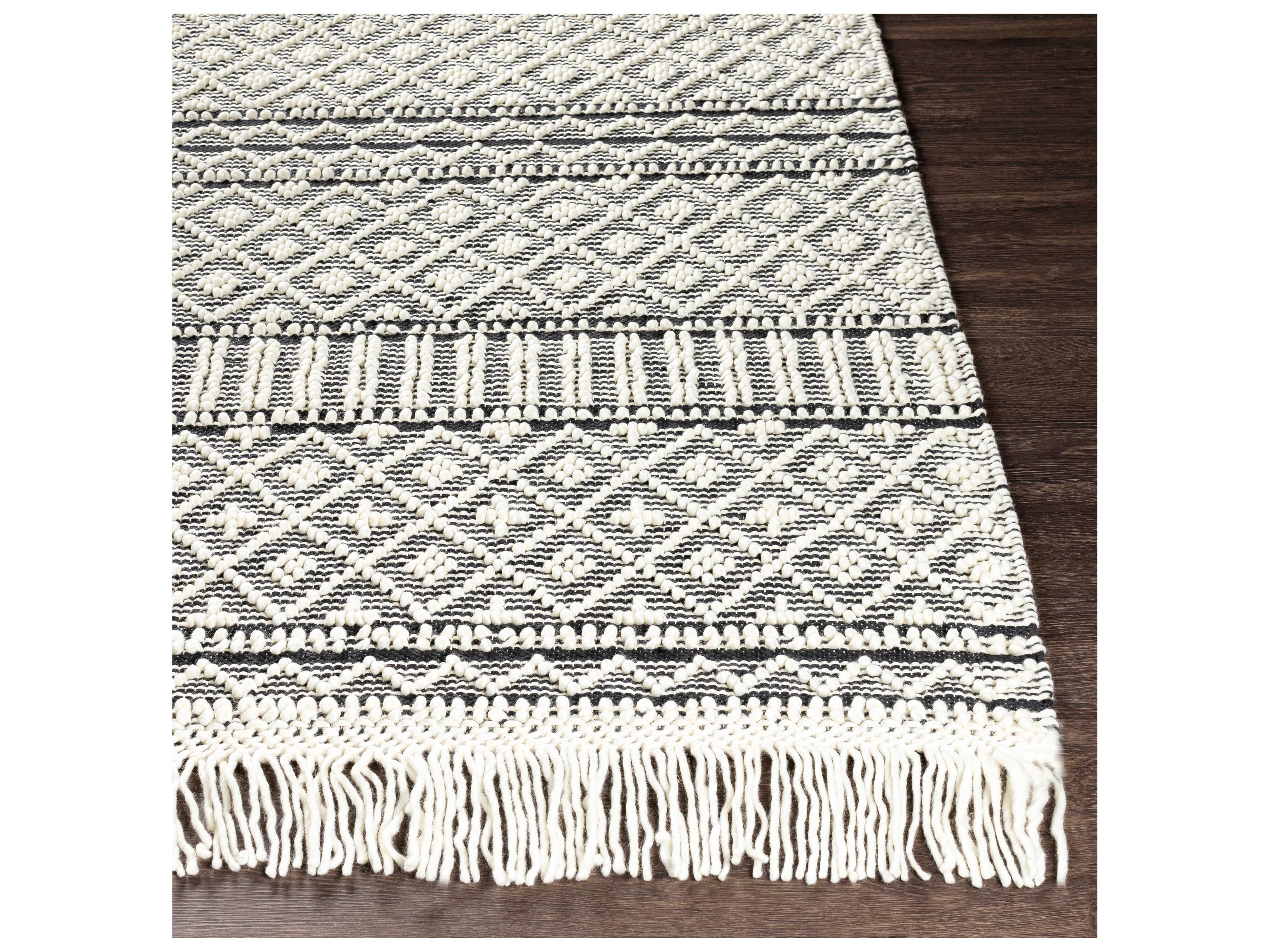 Livabliss by Surya Farmhouse Tassels Geometric Area Rug