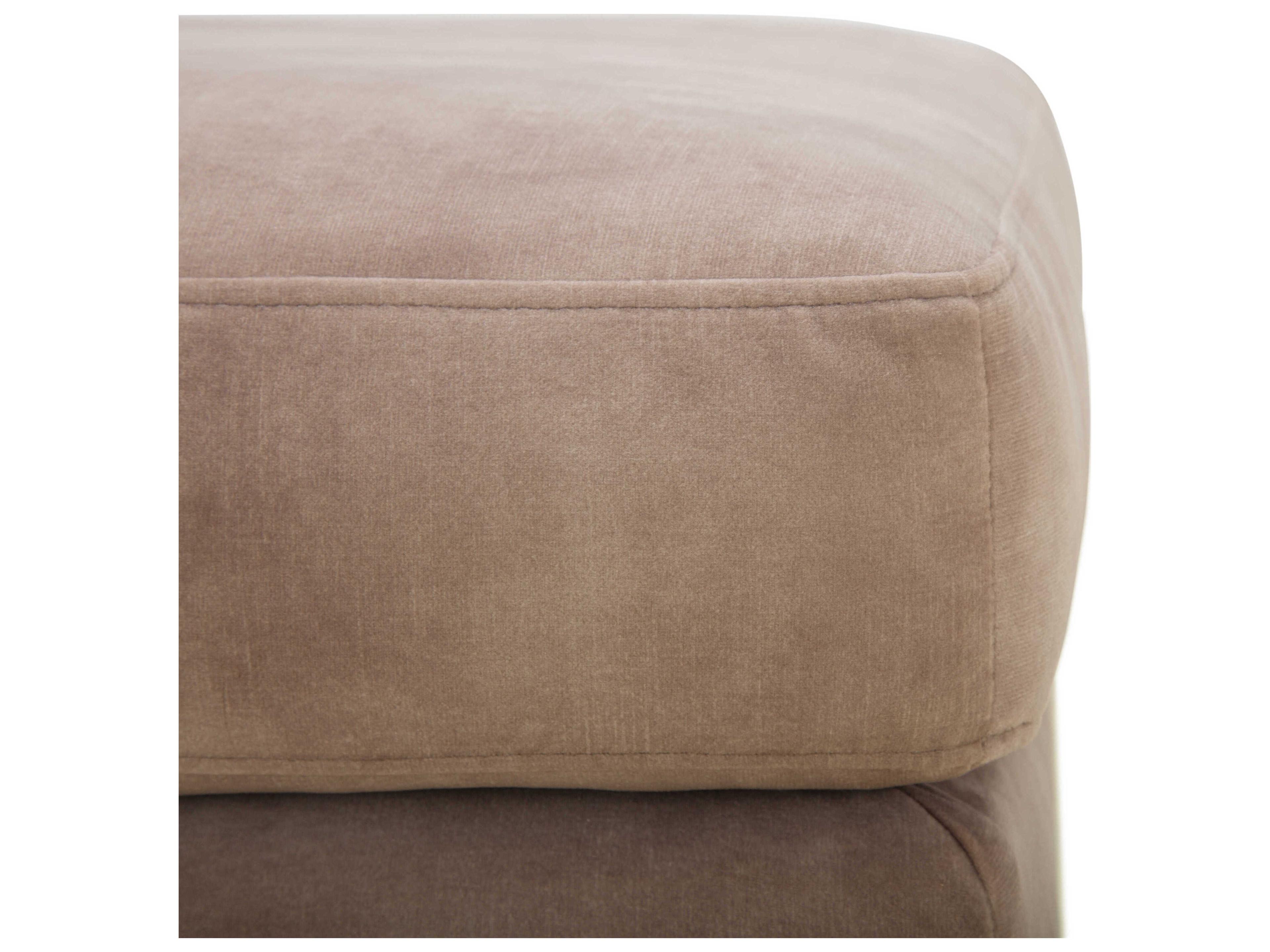 Livabliss by Surya Galey Alix Benjamin Metallic Brass Brown Upholstered Dining Bench