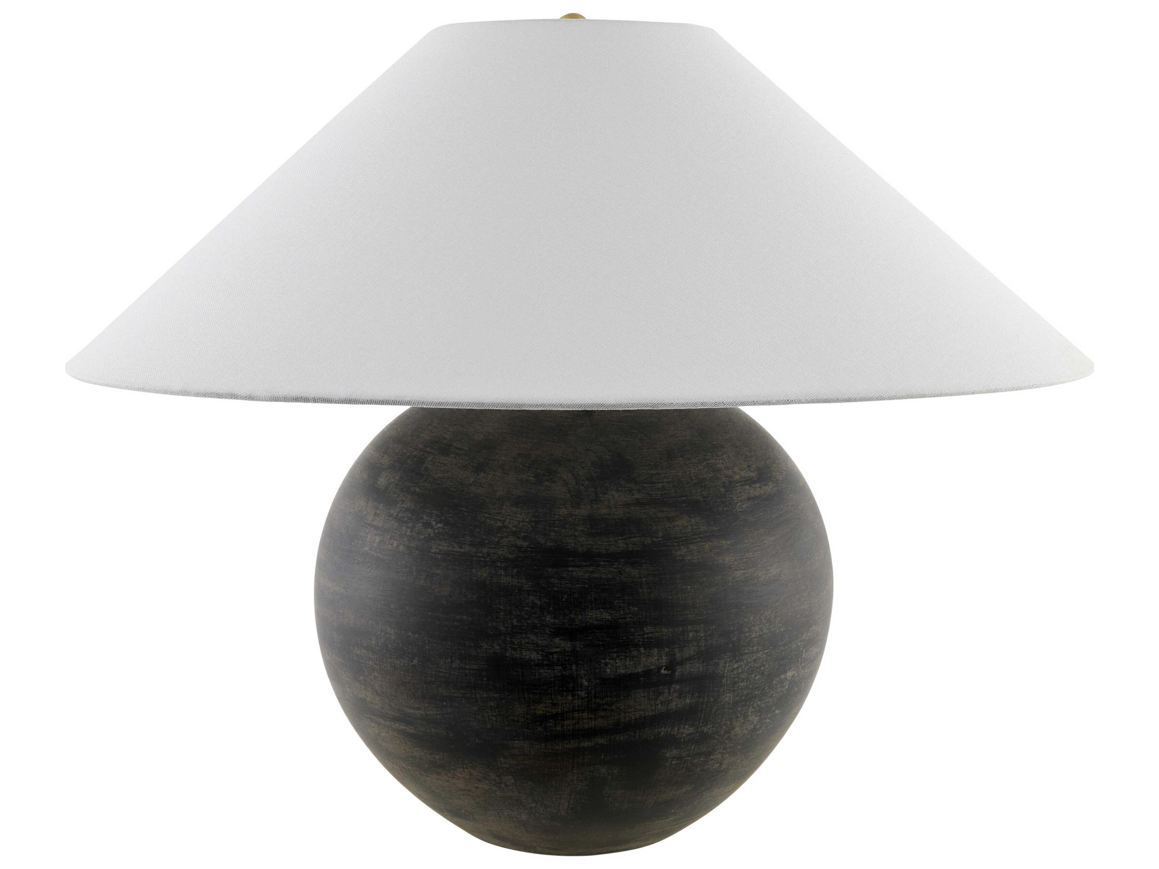 Galey Alix Saint Martin Charcoal Black Table Lamp