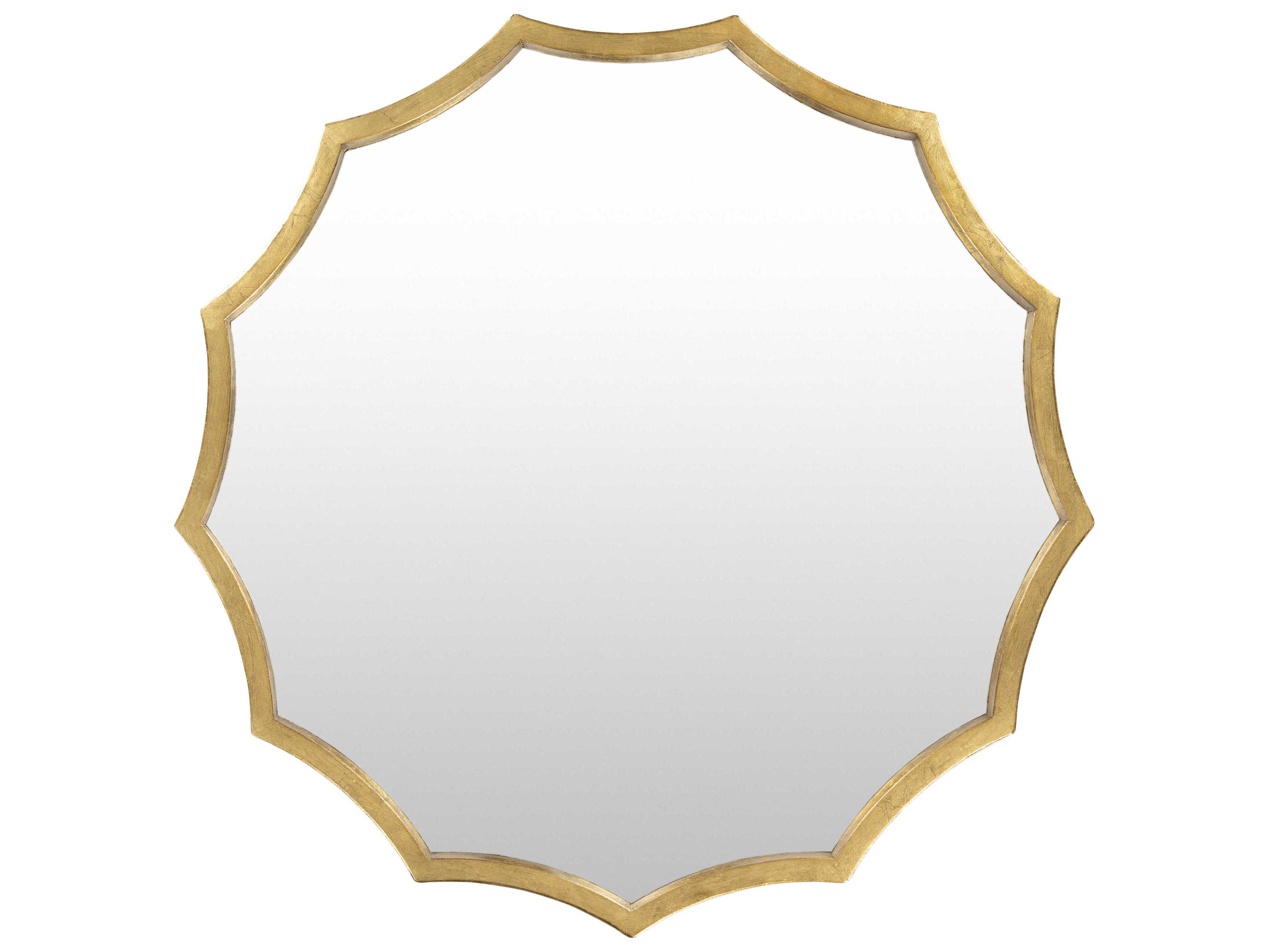 Gia Gilded Gold Sunburst Wall Mirror