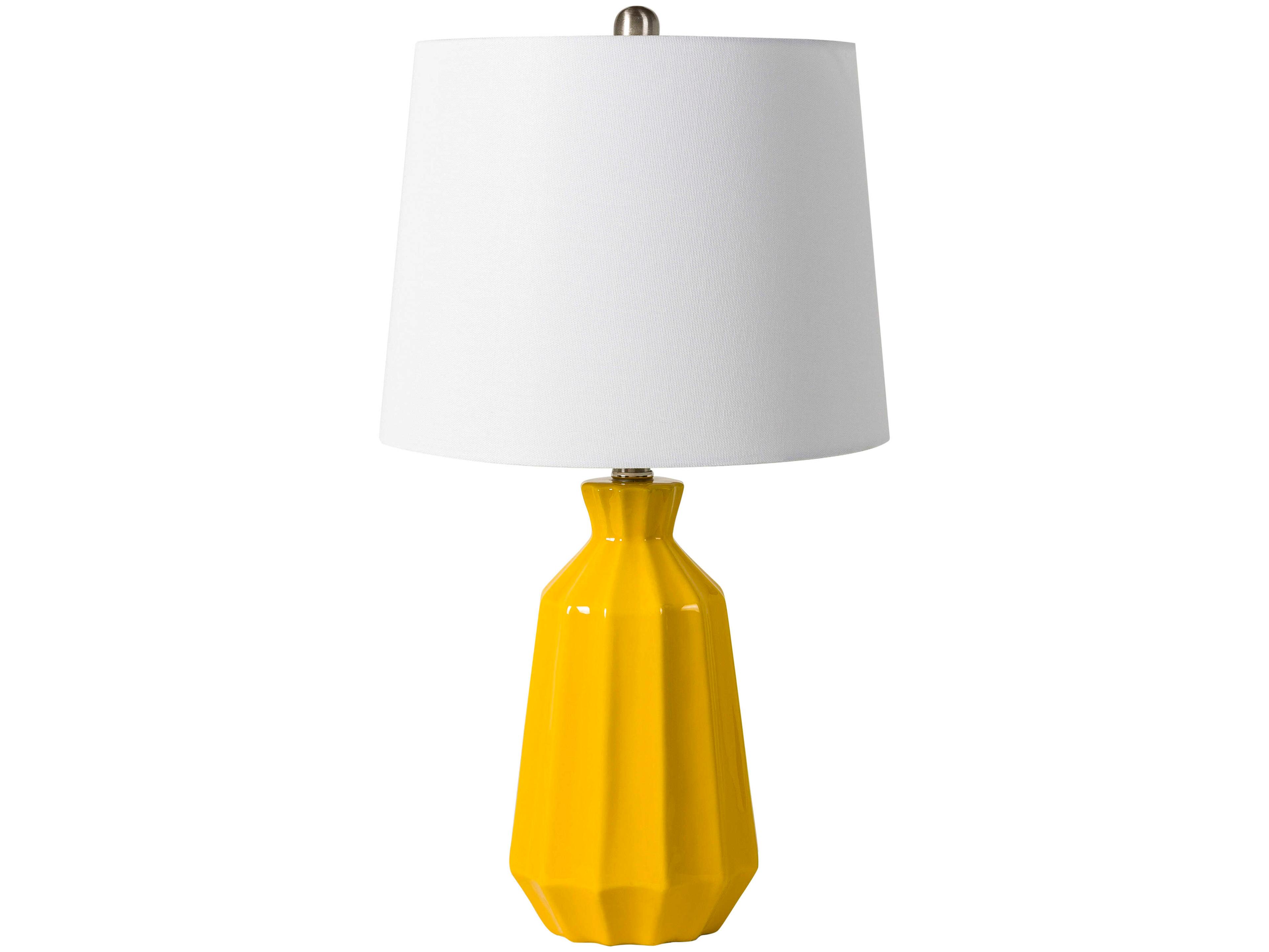 Garrity Yellow Table Lamp
