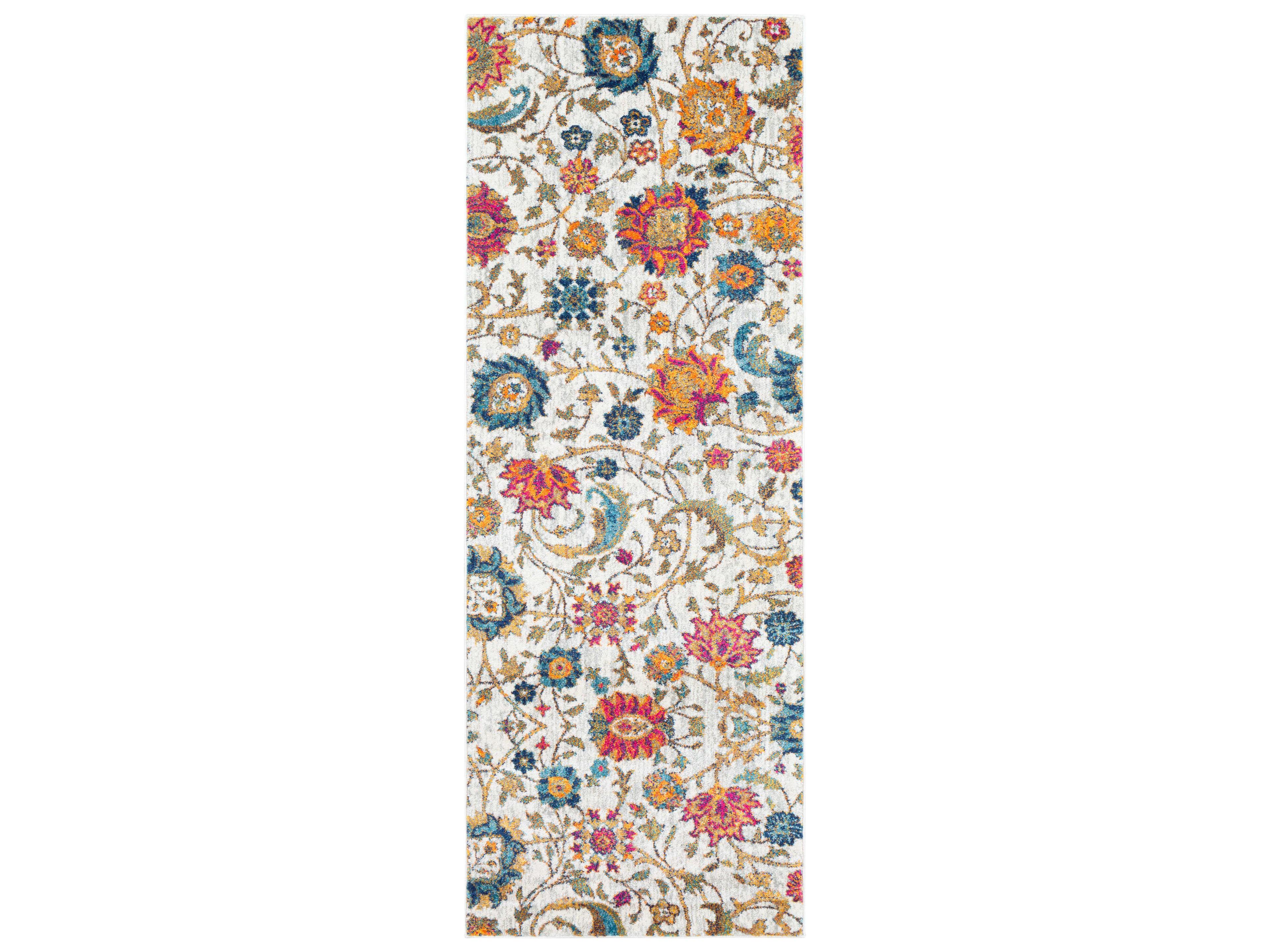 Harput Floral Runner Area Rug