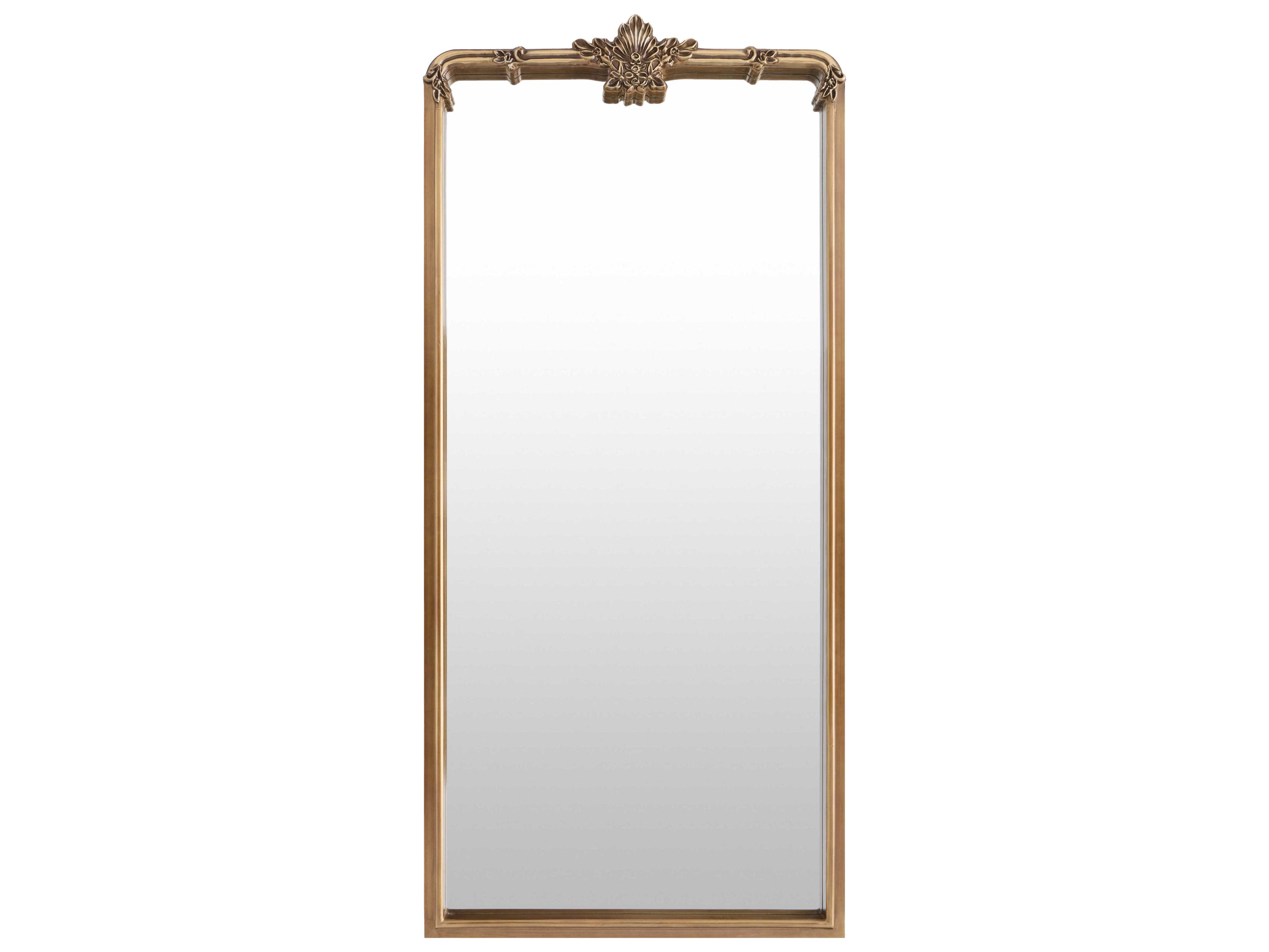 Highclere Antiqued Gold Rectangular Wall Mirror