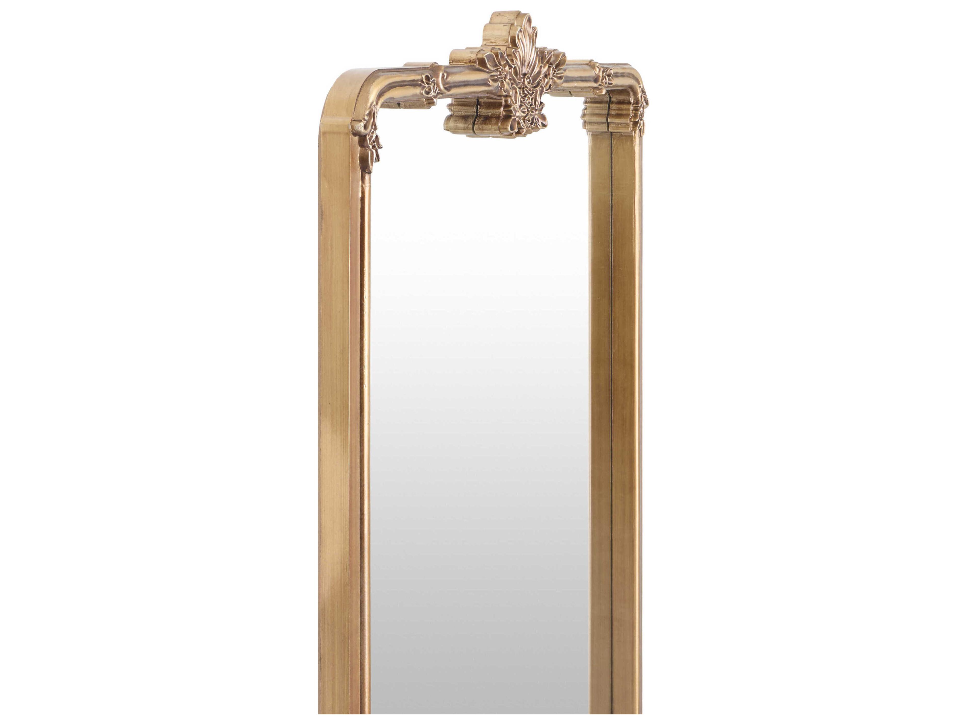 Livabliss by Surya Highclere Antiqued Gold Rectangular Wall Mirror