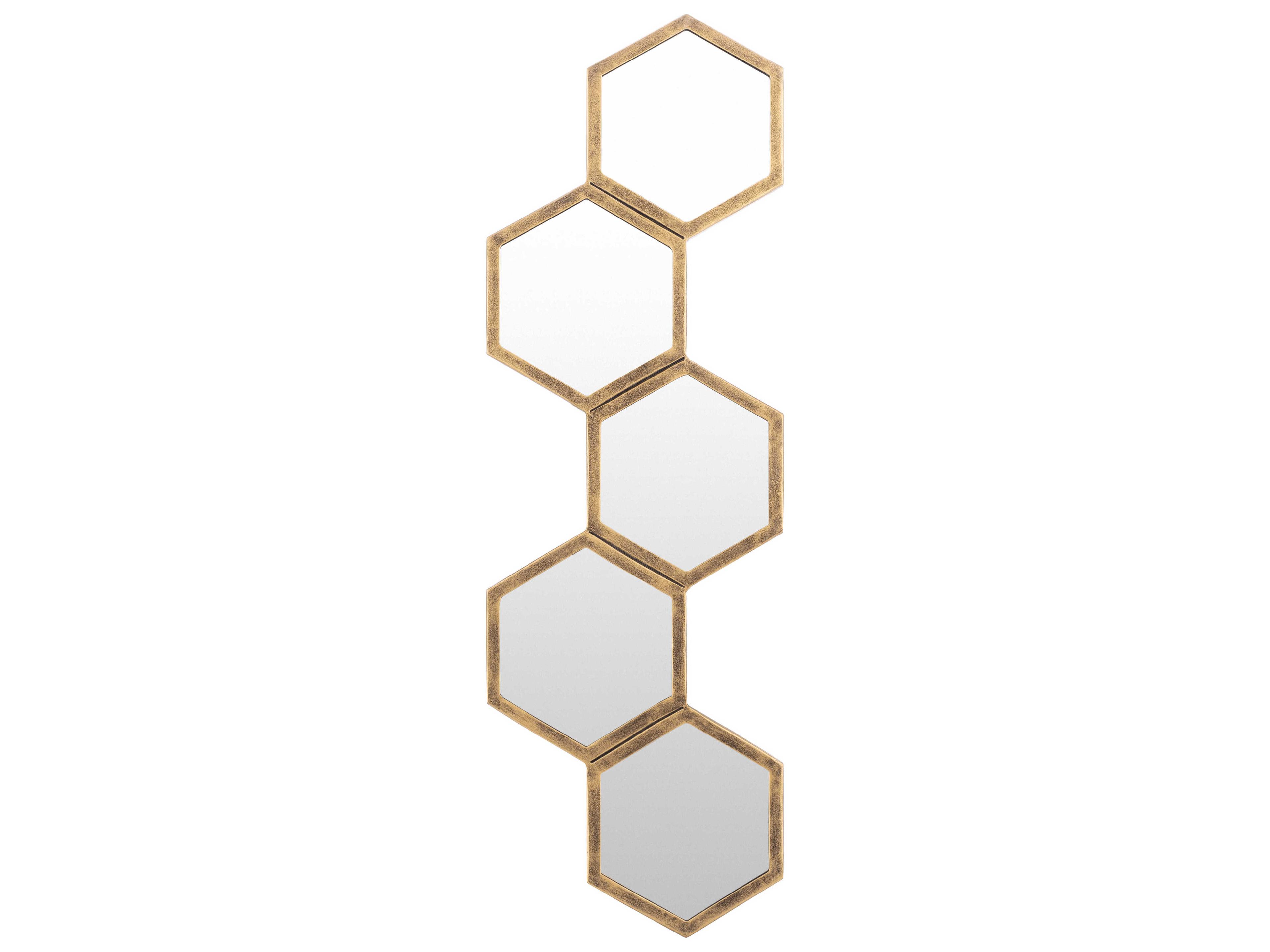 Livabliss by Surya Honeycomb Gold Wall Mirror
