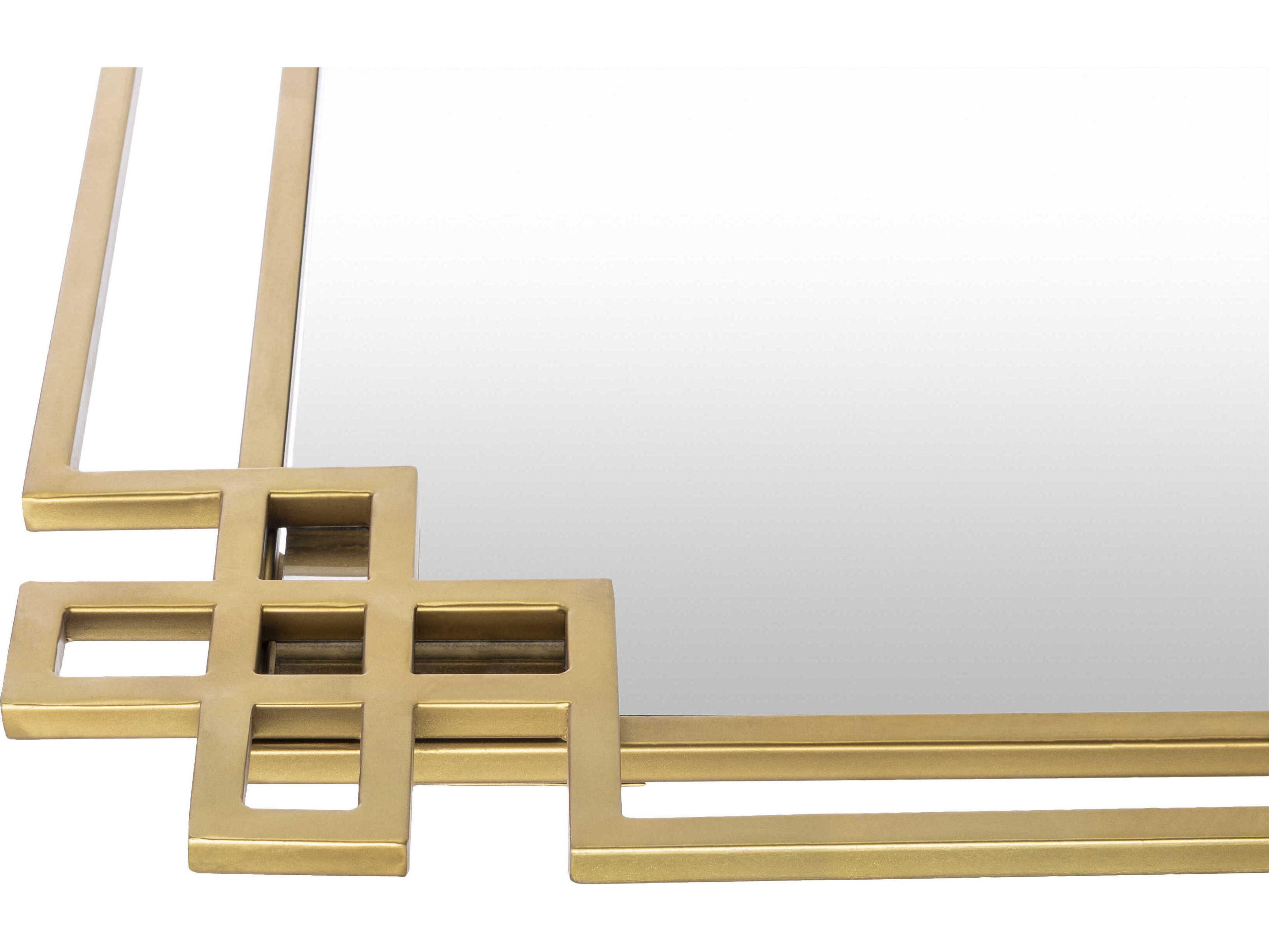 Livabliss by Surya Seth Gold Wall Mirror Rectangular