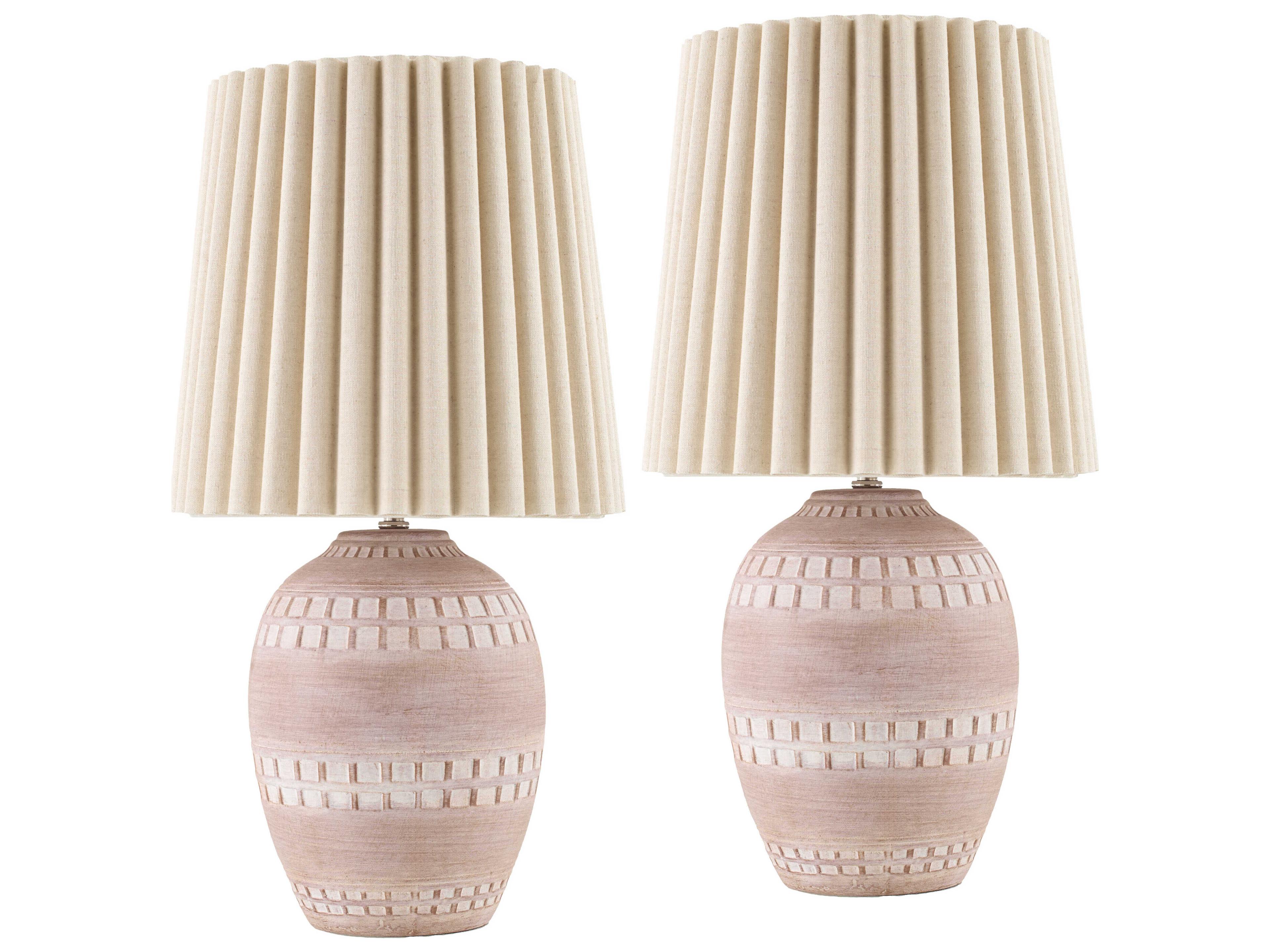 Iroh Blush Pink Table Lamp (Set of 2)