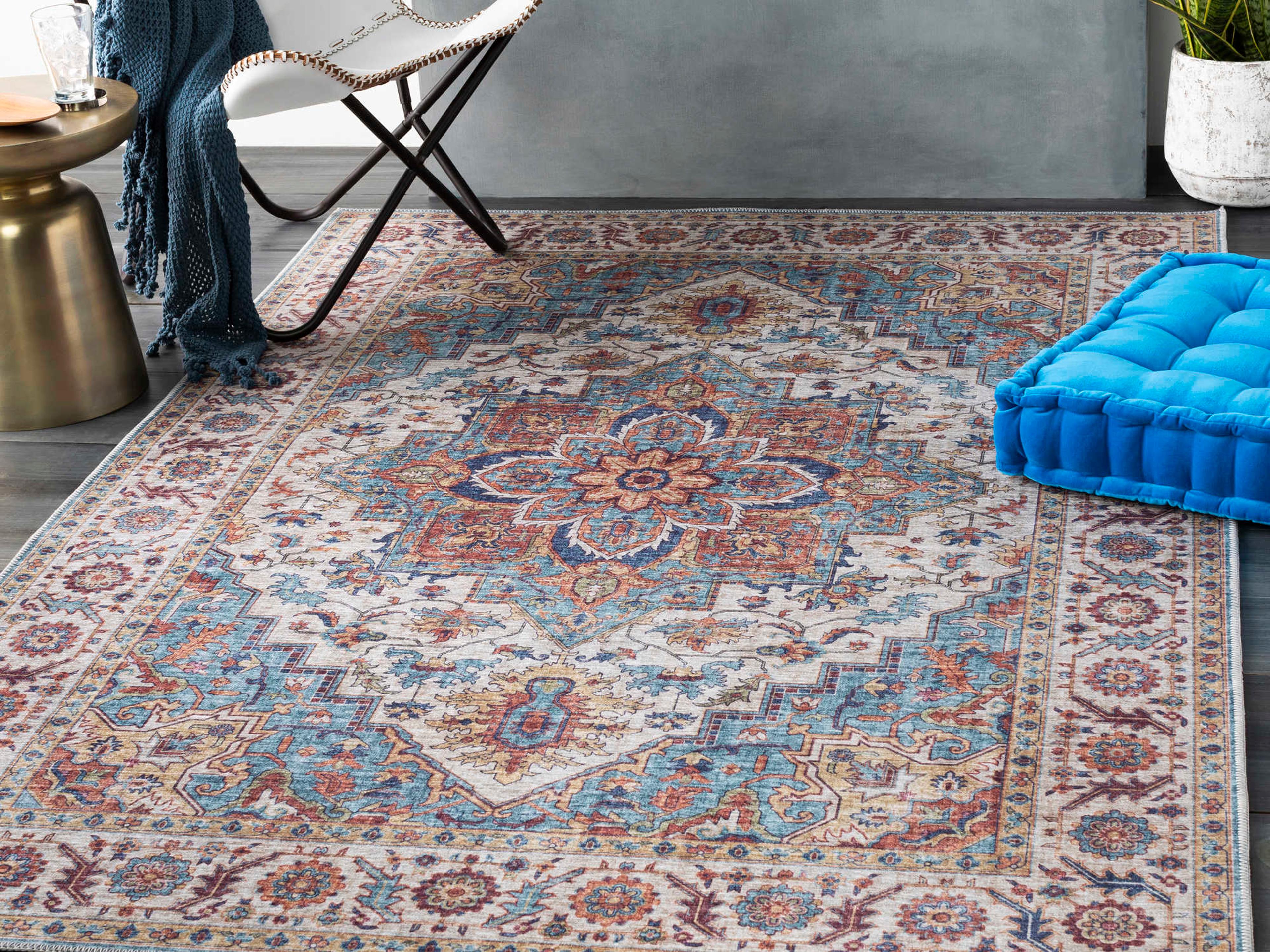 Livabliss by Surya Iris Bordered Runner Area Rug