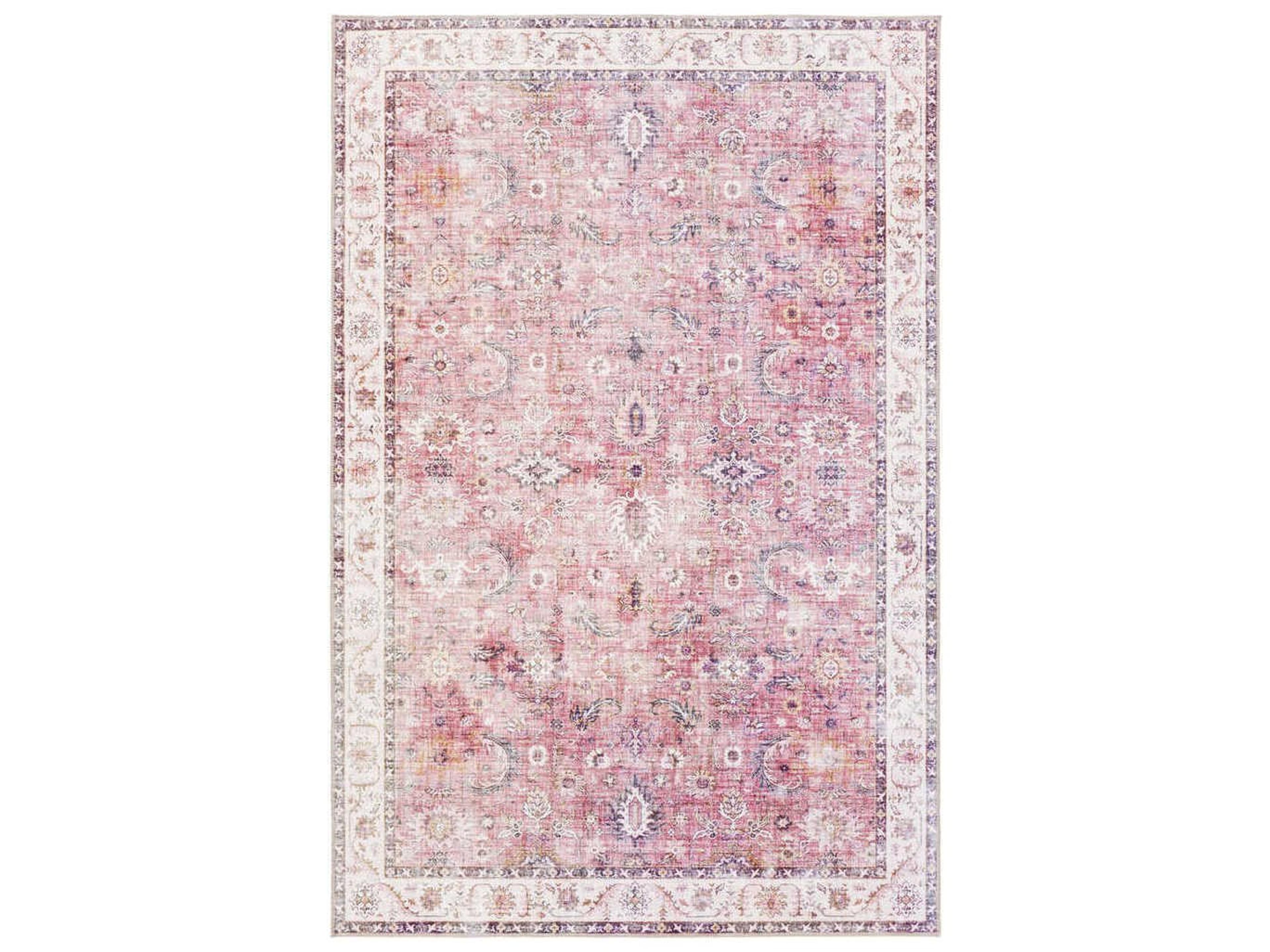 Iris Bordered Runner Area Rug