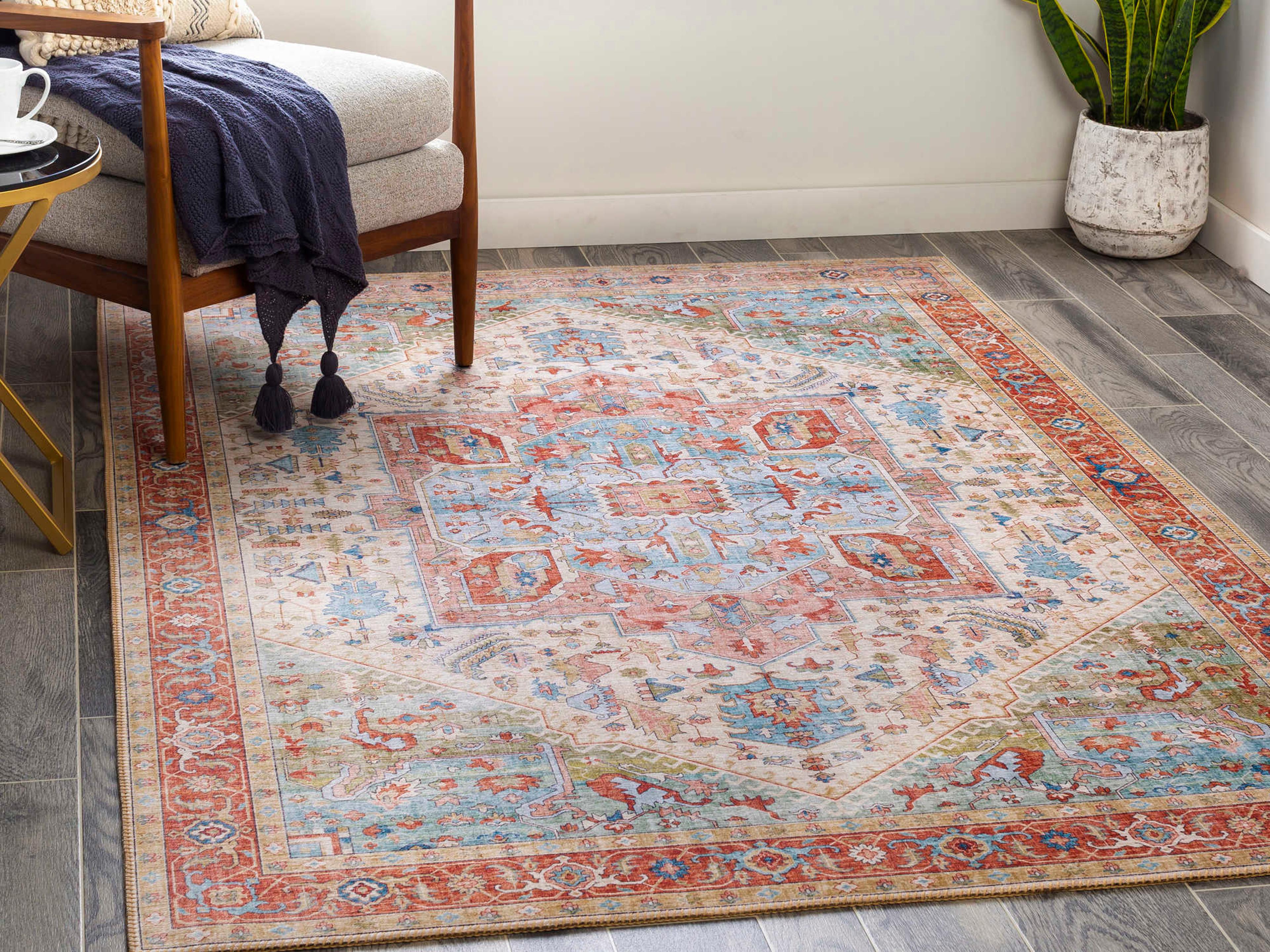 Livabliss by Surya Iris Bordered Runner Area Rug